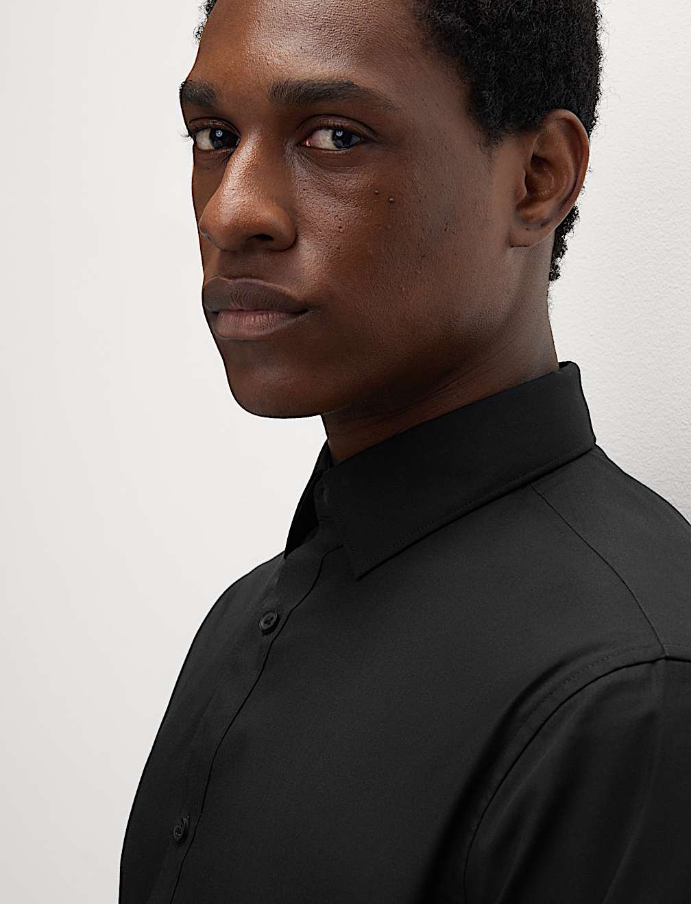 Regular Fit Easy Iron Cotton Blend Shirt