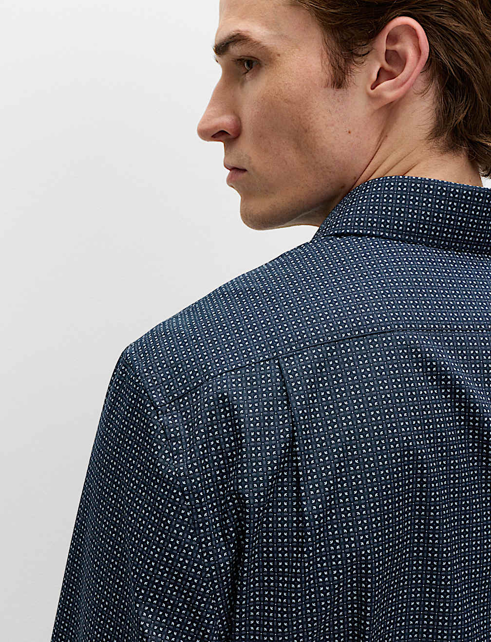 Regular Fit Easy Iron Cotton Blend Shirt