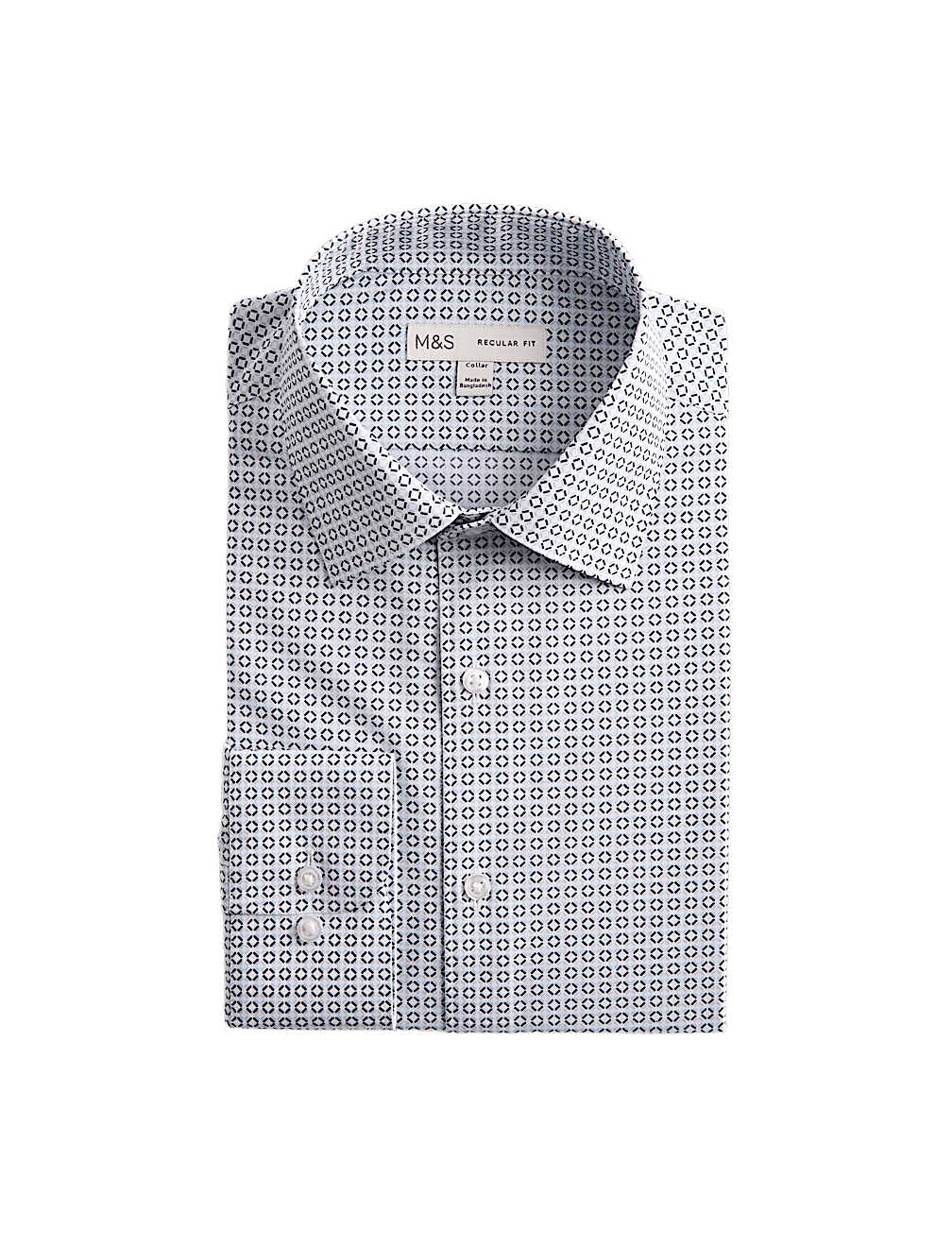 Regular Fit Easy Iron Cotton Blend Shirt