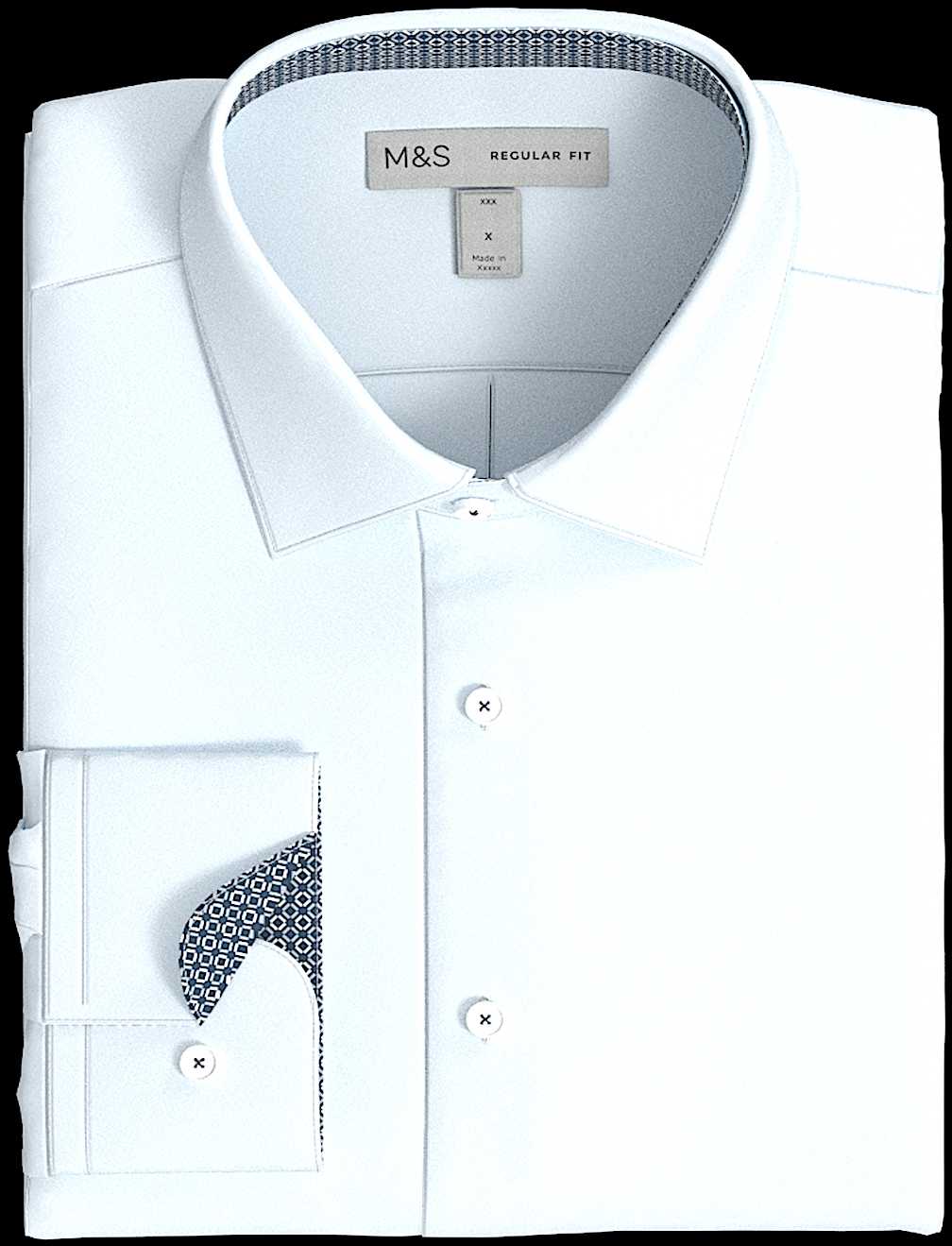 Regular Fit Easy Iron Cotton Blend Shirt