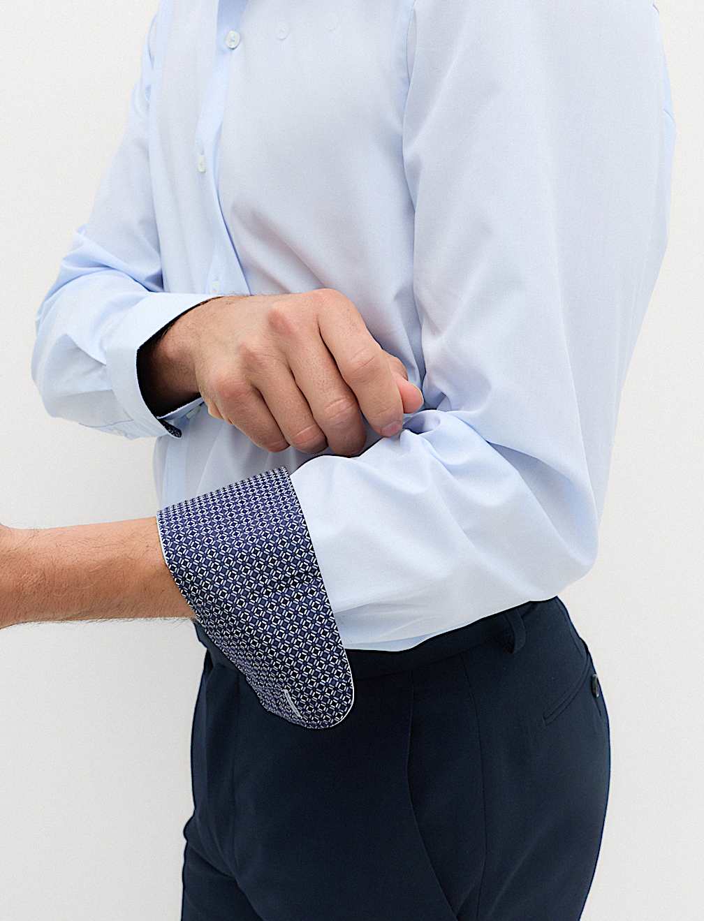 Regular Fit Easy Iron Cotton Blend Shirt