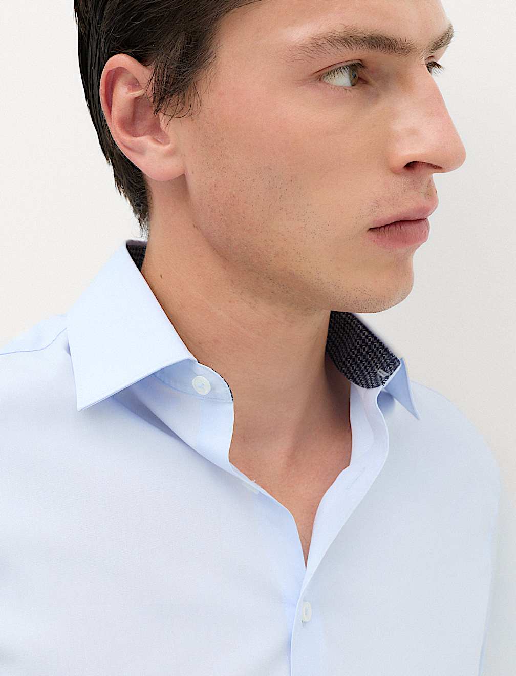 Regular Fit Easy Iron Cotton Blend Shirt