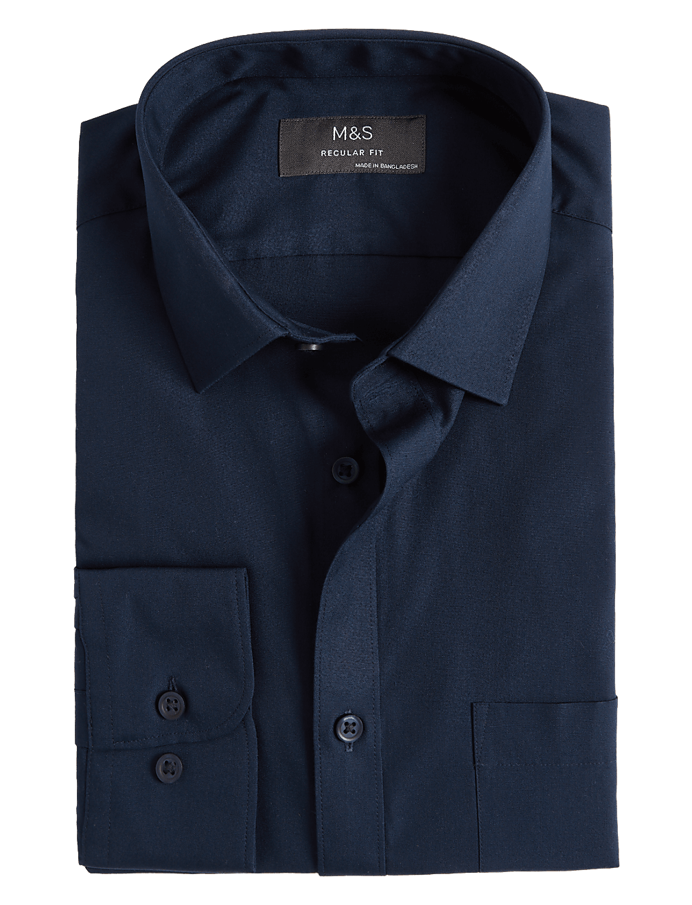 Regular Fit Easy Iron Cotton Blend Shirt