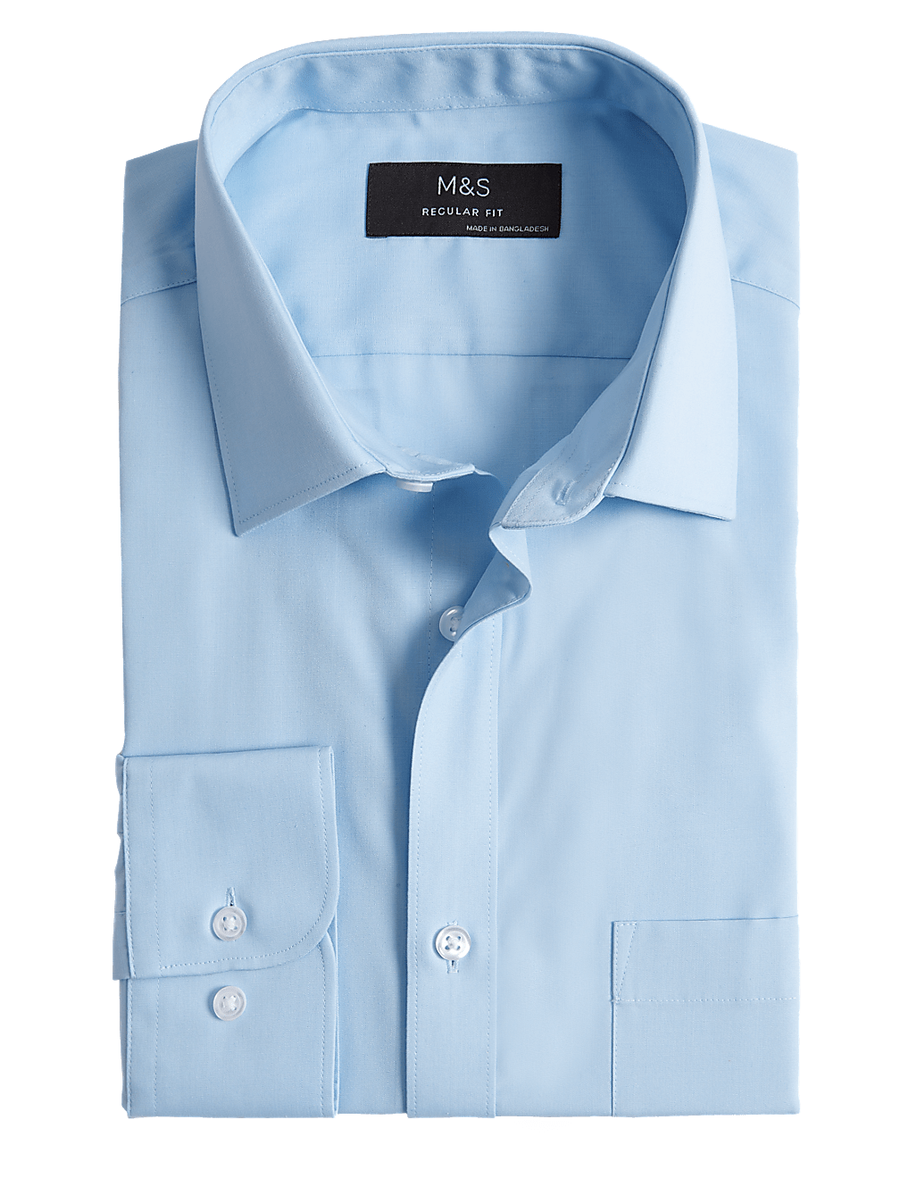 Regular Fit Easy Iron Cotton Blend Shirt