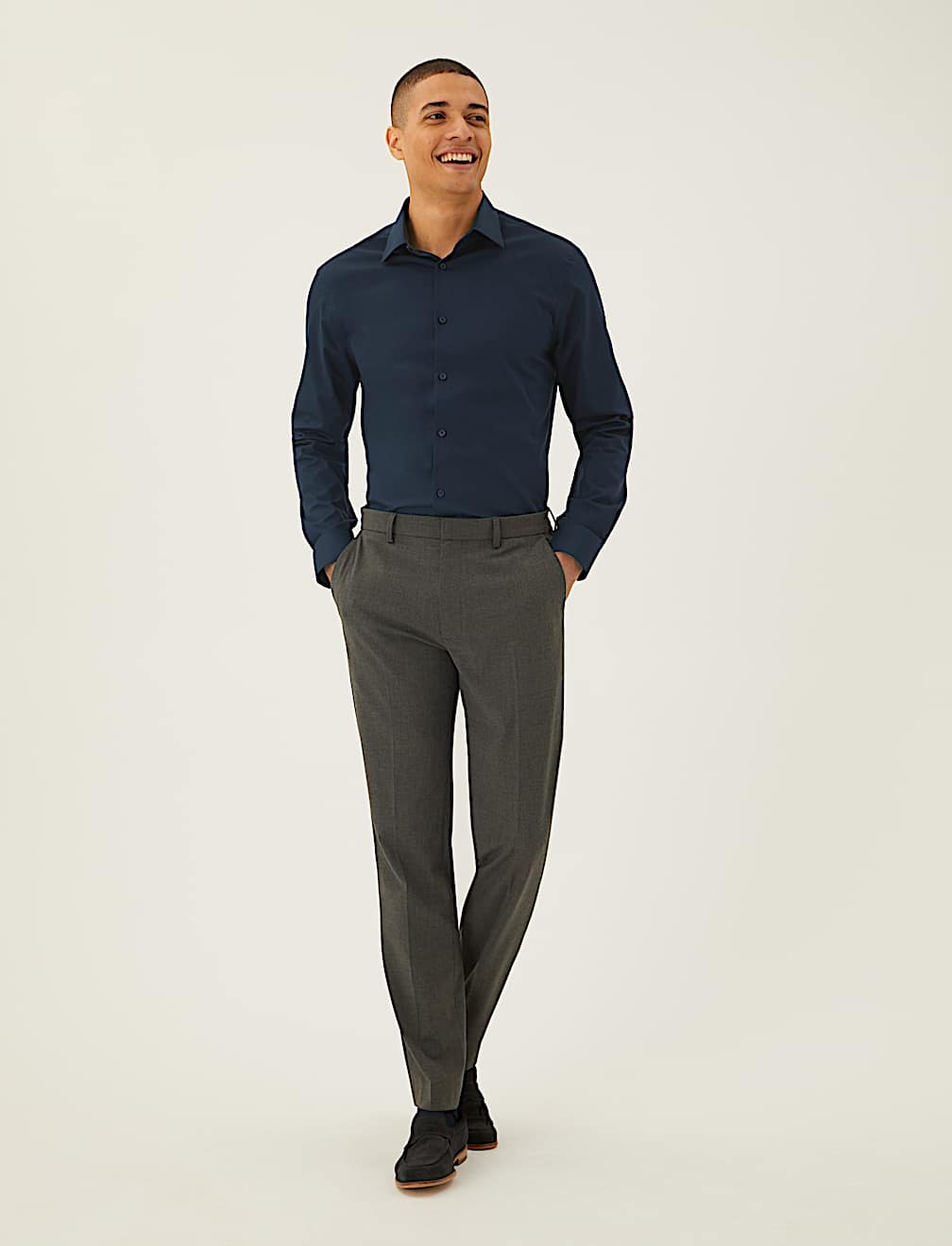 Regular Fit Easy Iron Pure Cotton Shirt