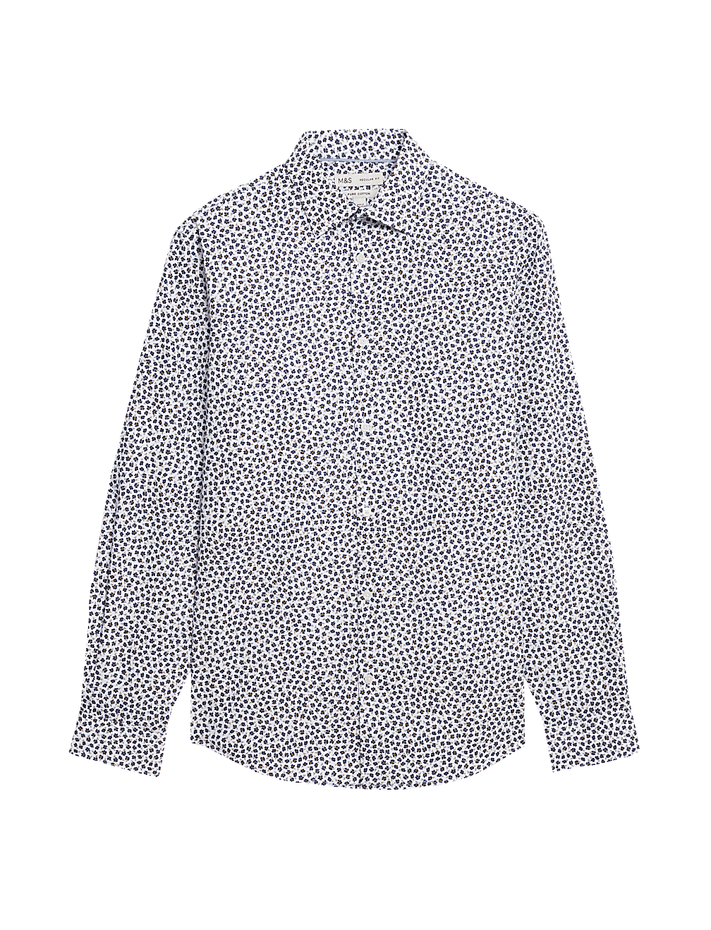 Regular Fit Easy Iron Pure Cotton Print Shirt