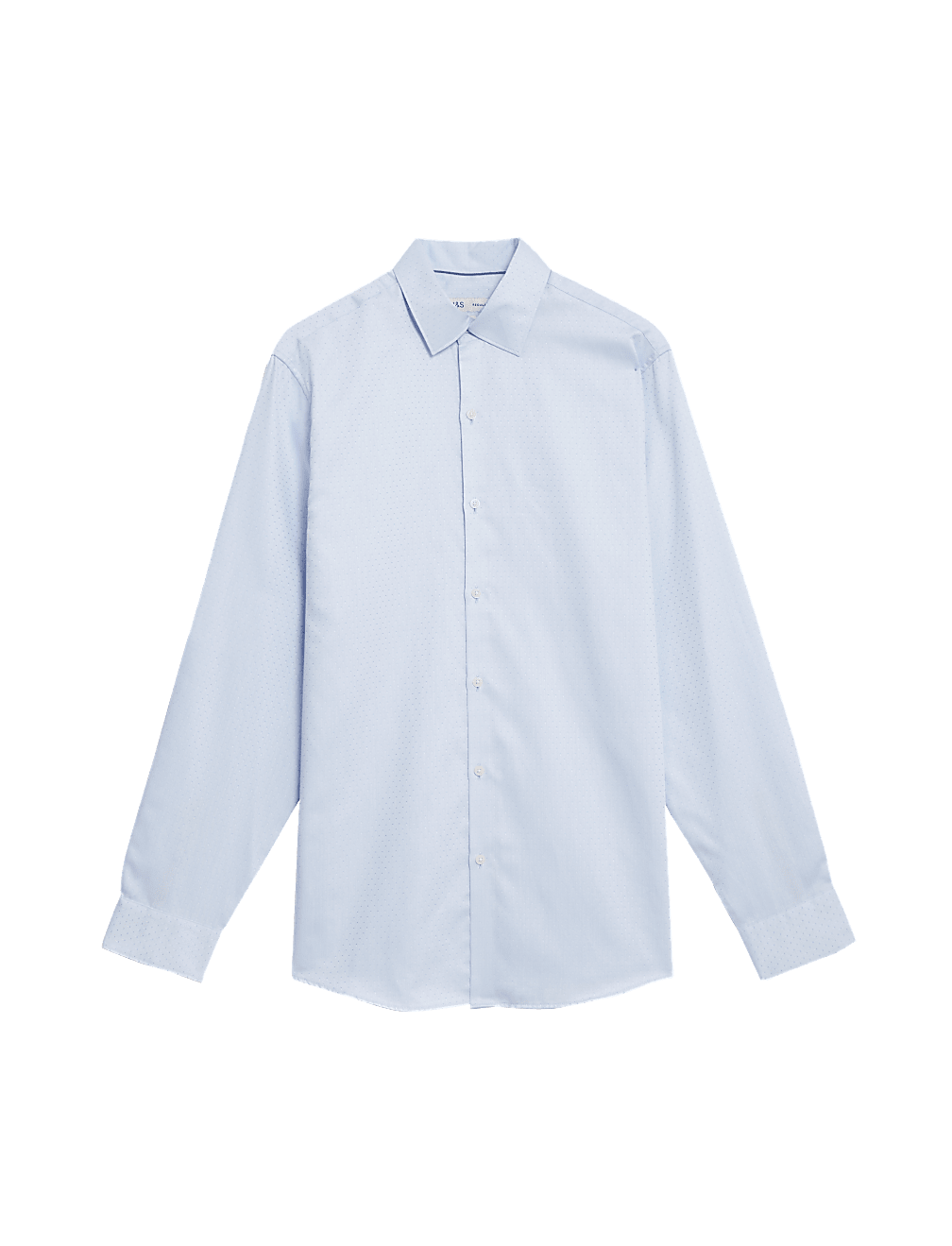 Regular Fit Pure Cotton Dobby Spot Shirt