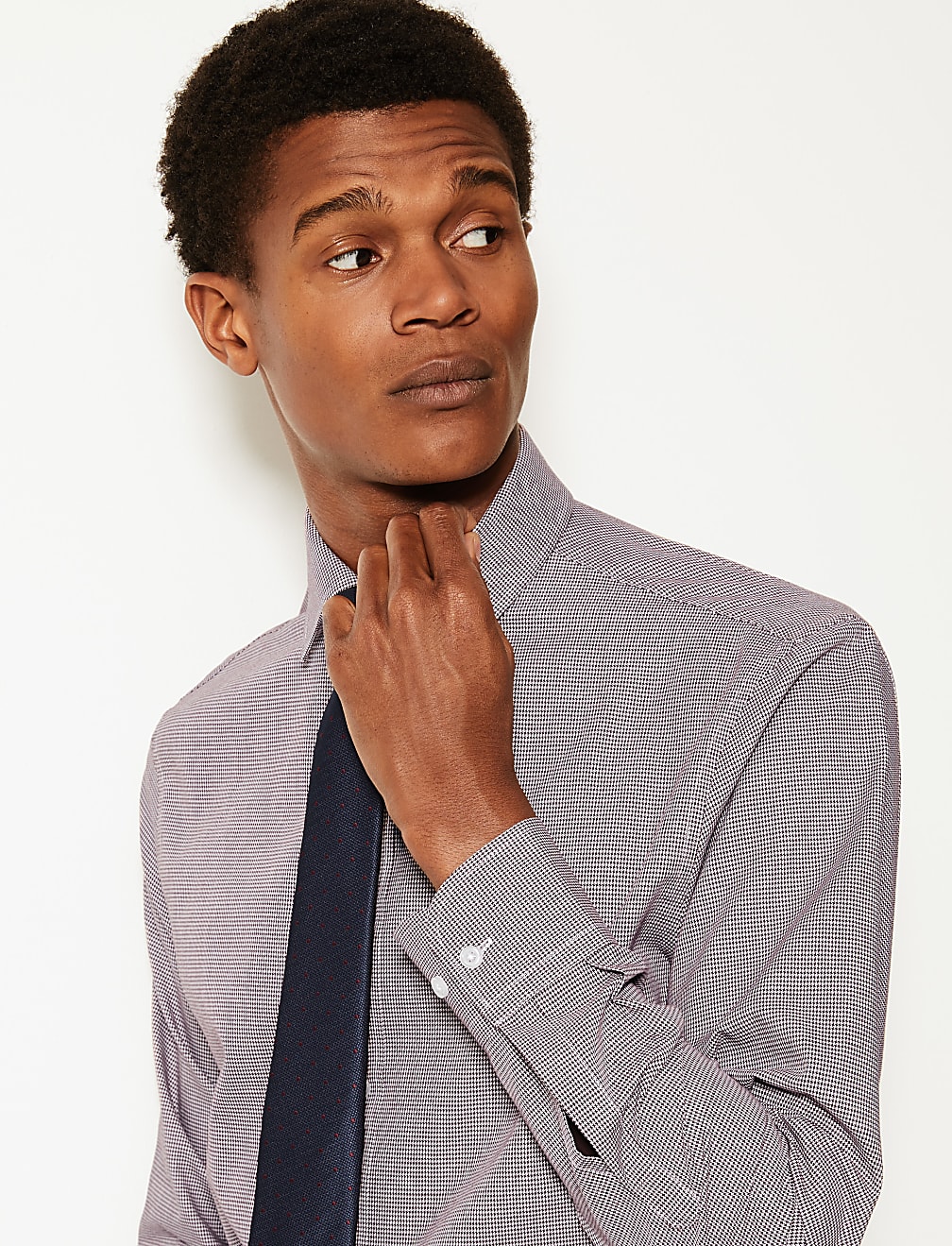 2 Pack Slim Fit Cotton Blend Shirts