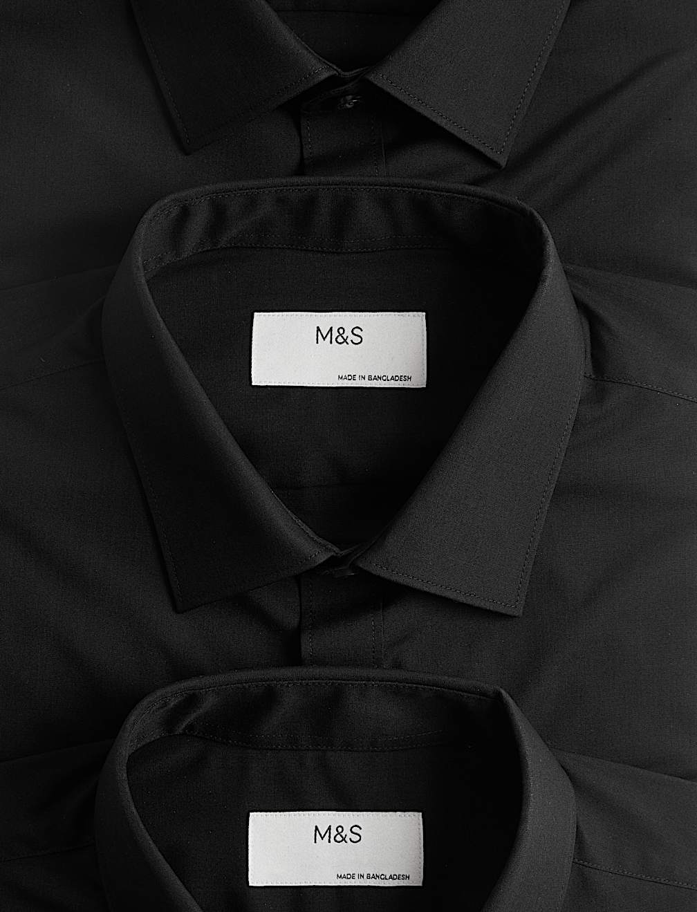 3 Pack Regular Fit Easy Iron Long Sleeve Shirts