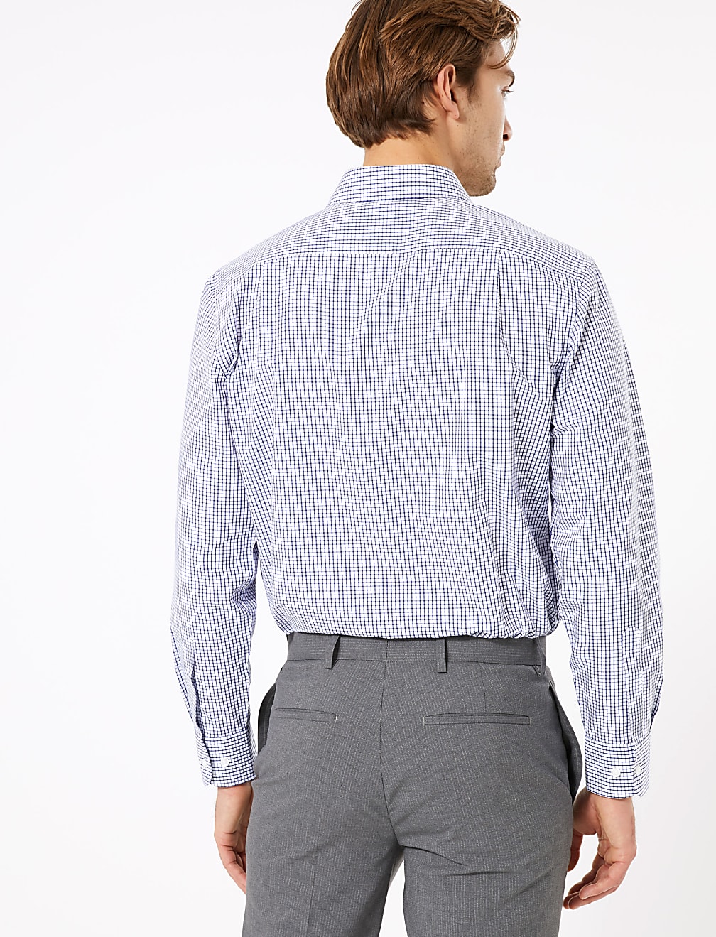 2 Pack Regular Fit Check Long Sleeve Shirts