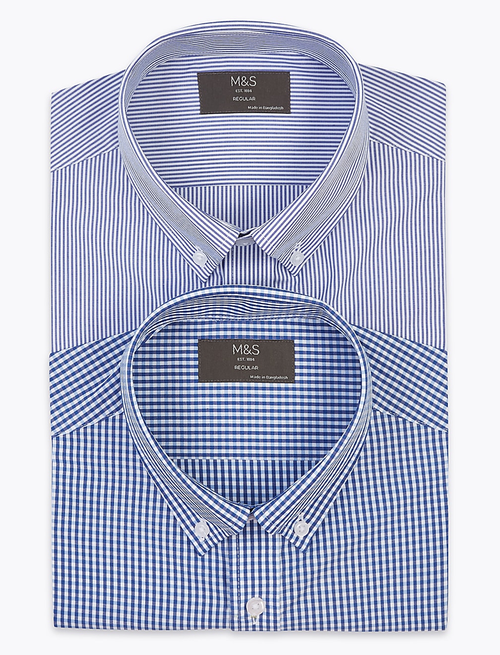 2 Pack Striped Short Sleeve Shirts