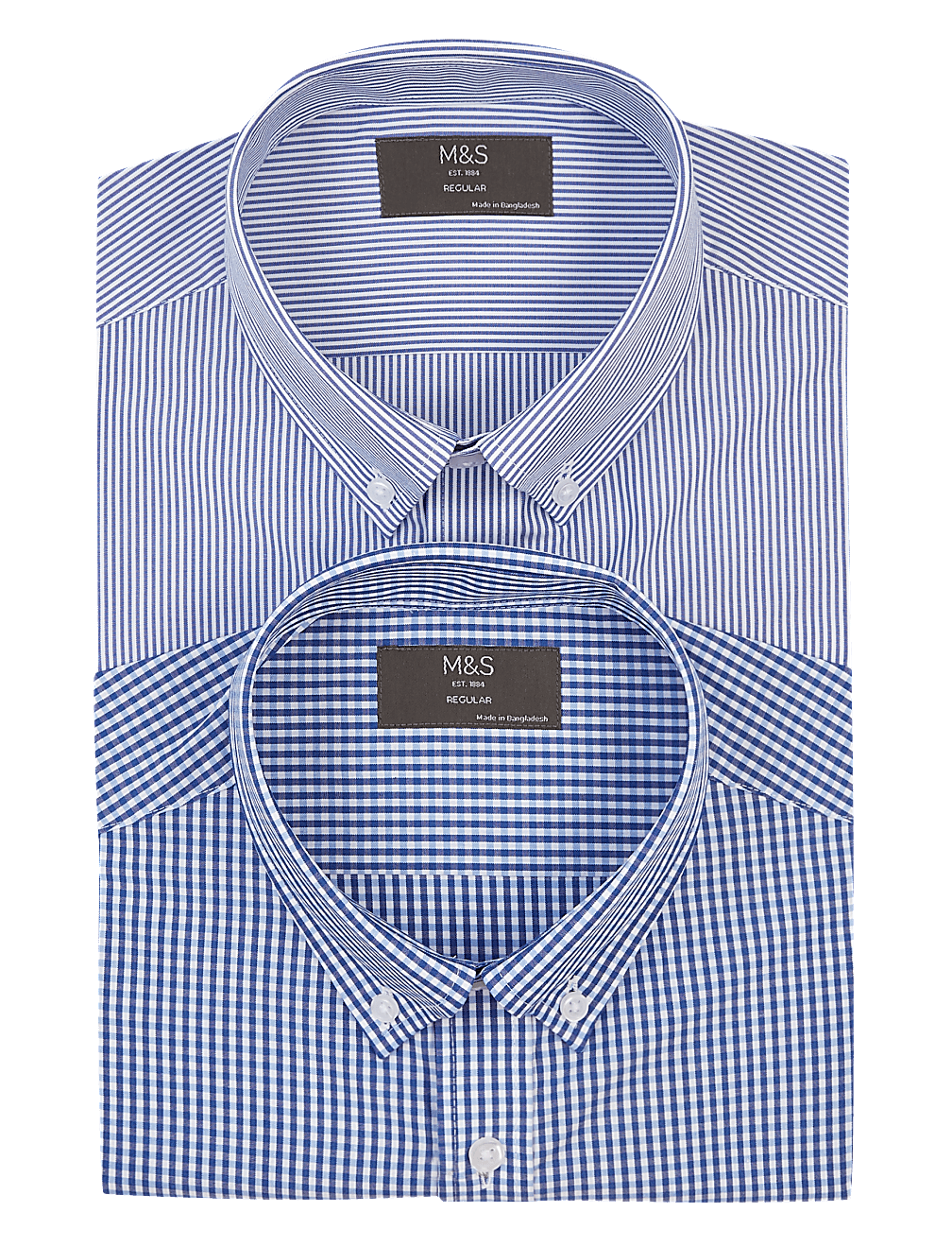 2 Pack Striped Short Sleeve Shirts