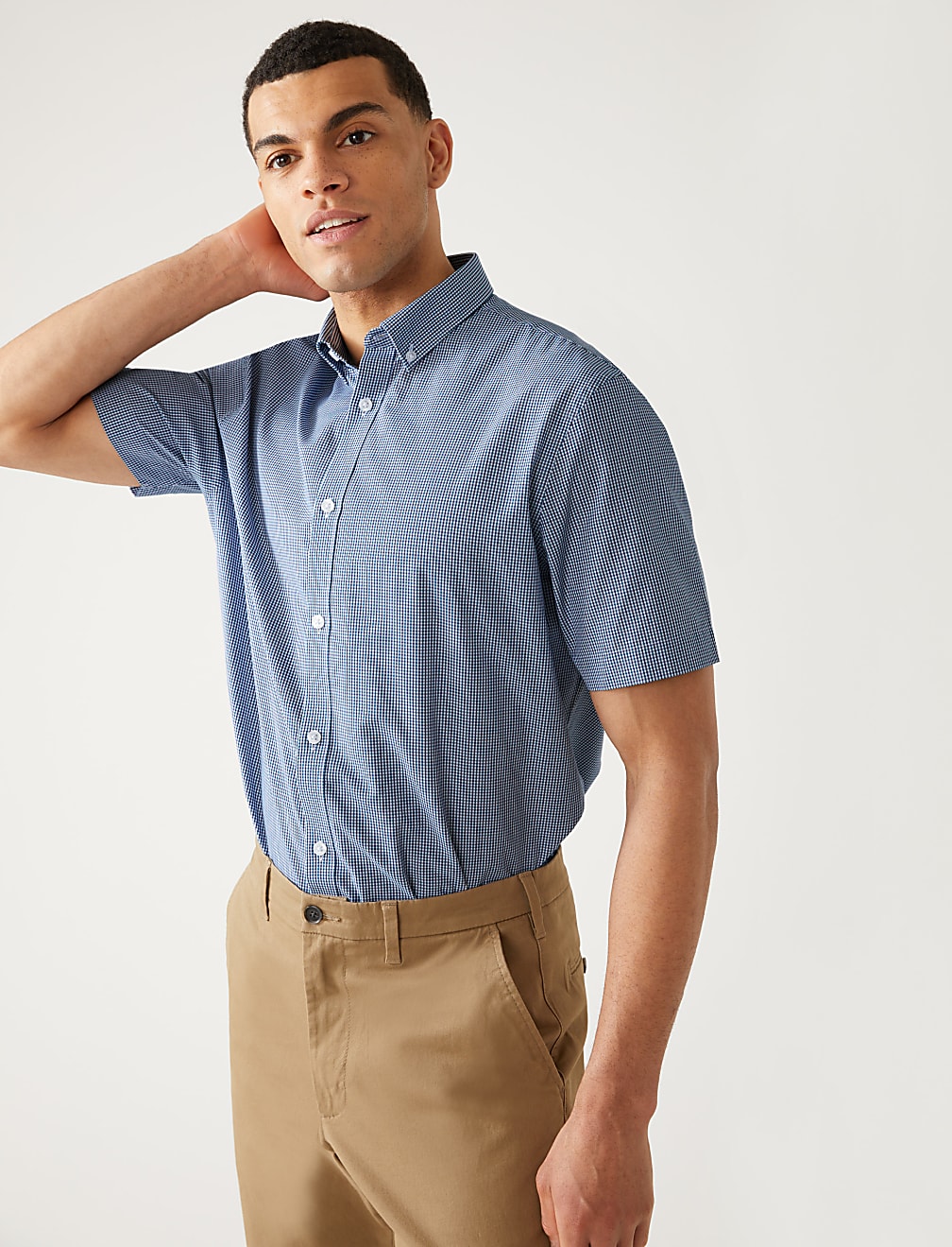 2pk Regular Fit Check Short Sleeve Shirts