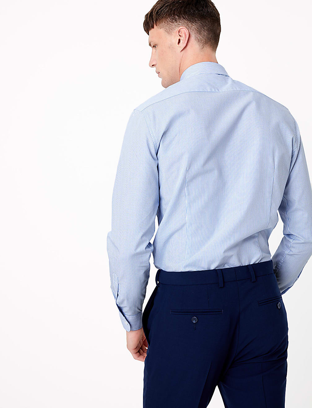 3 Pack Slim Fit Long Sleeve Shirts