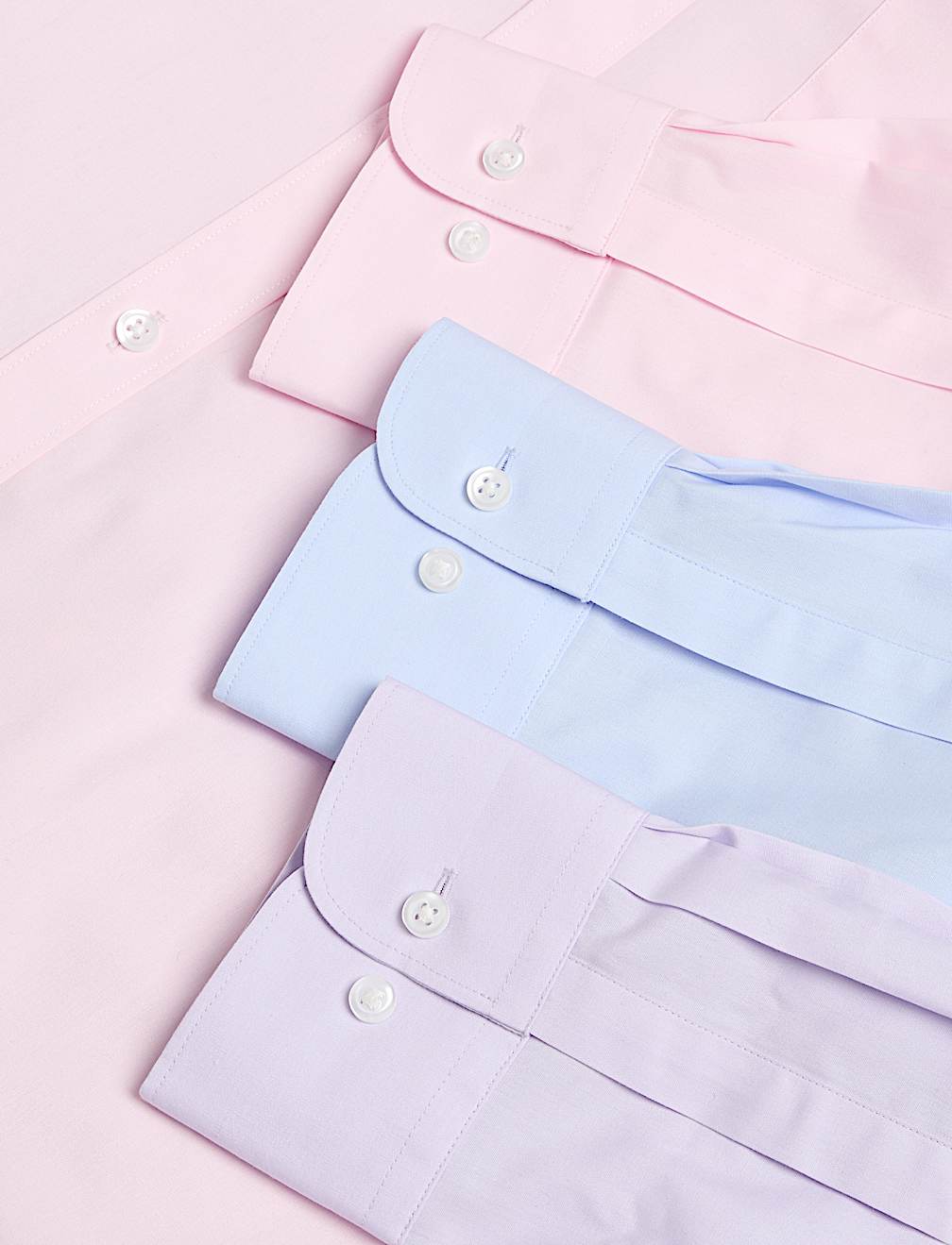 3pk Regular Fit Easy Iron Long Sleeve Shirts