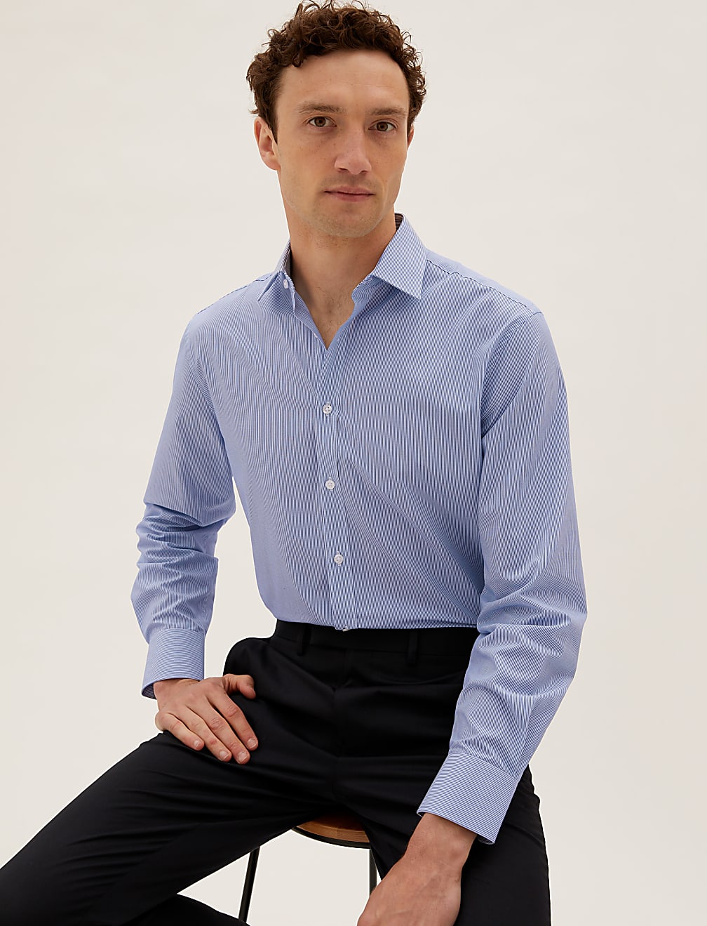 2 Pack Regular Fit Striped Shirts