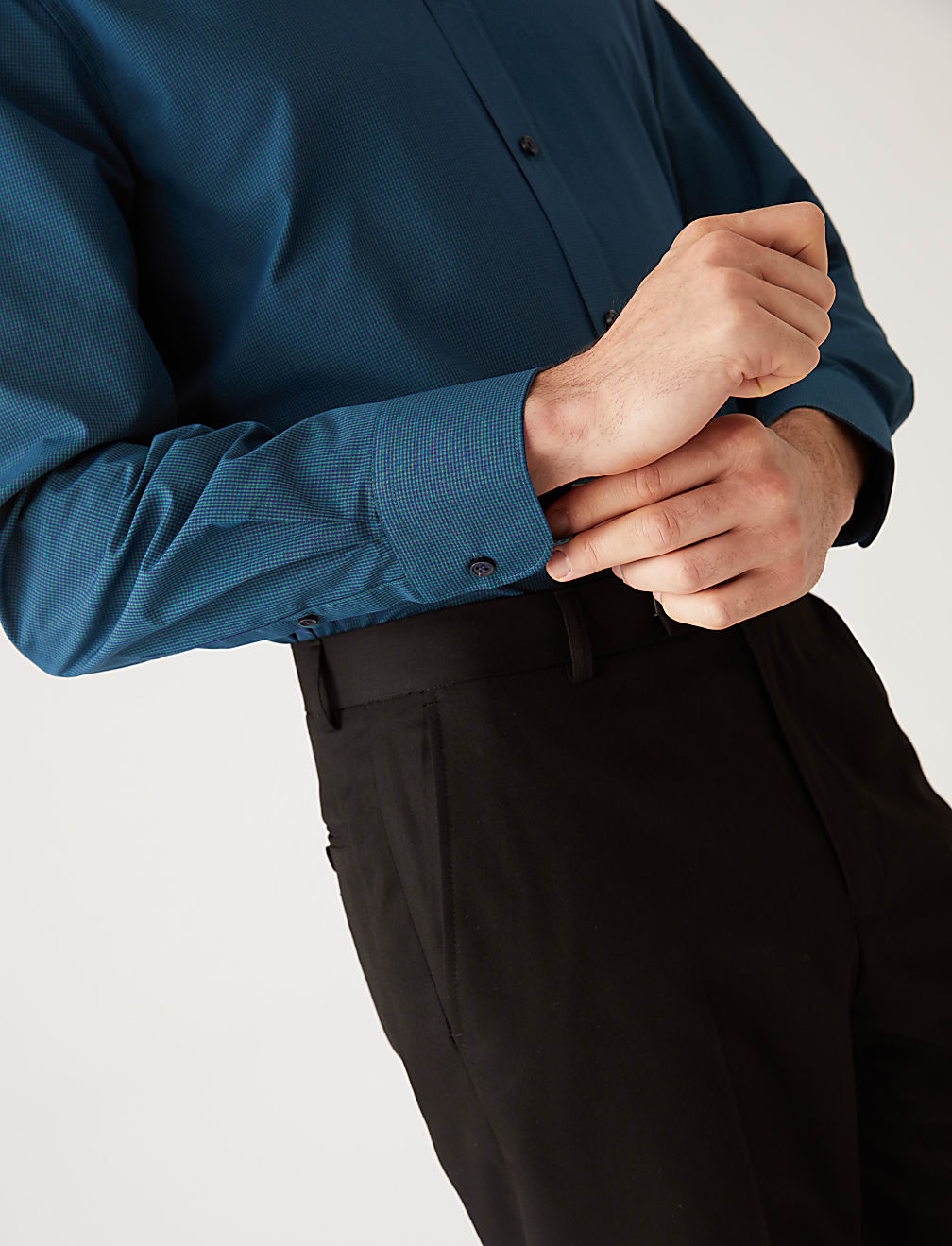 2pk Regular Fit Cotton Blend Long Sleeve Shirts