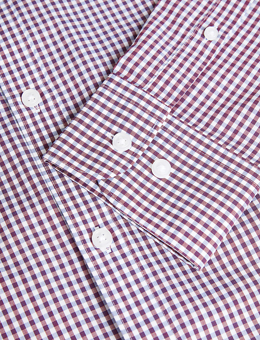 2pk Slim Fit Easy Iron Gingham Shirts