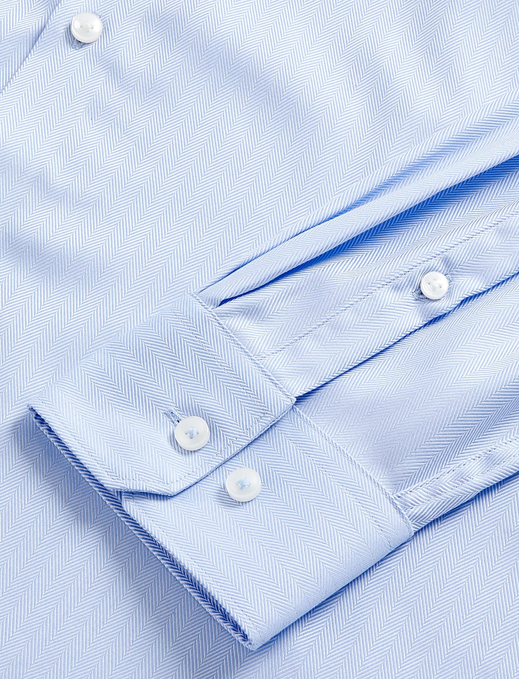 Regular Fit Pure Cotton Herringbone Shirt