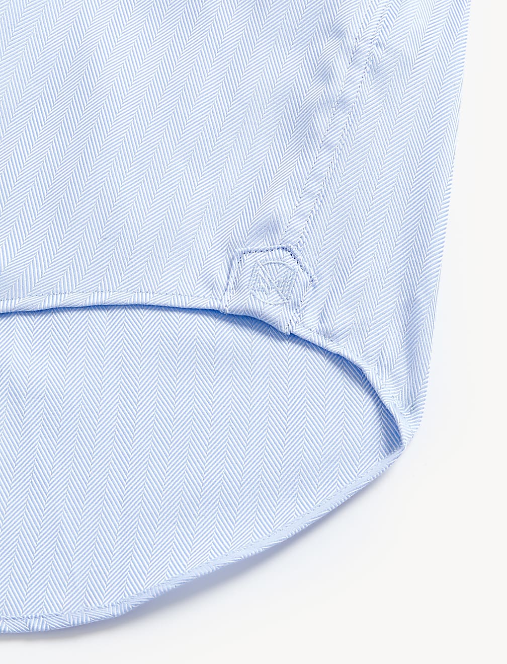 Regular Fit Pure Cotton Herringbone Shirt