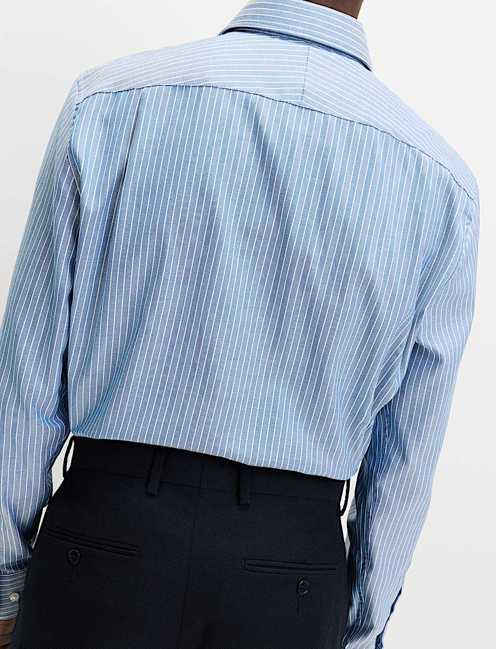 Regular Fit Pure Cotton Striped Luxury Shirt