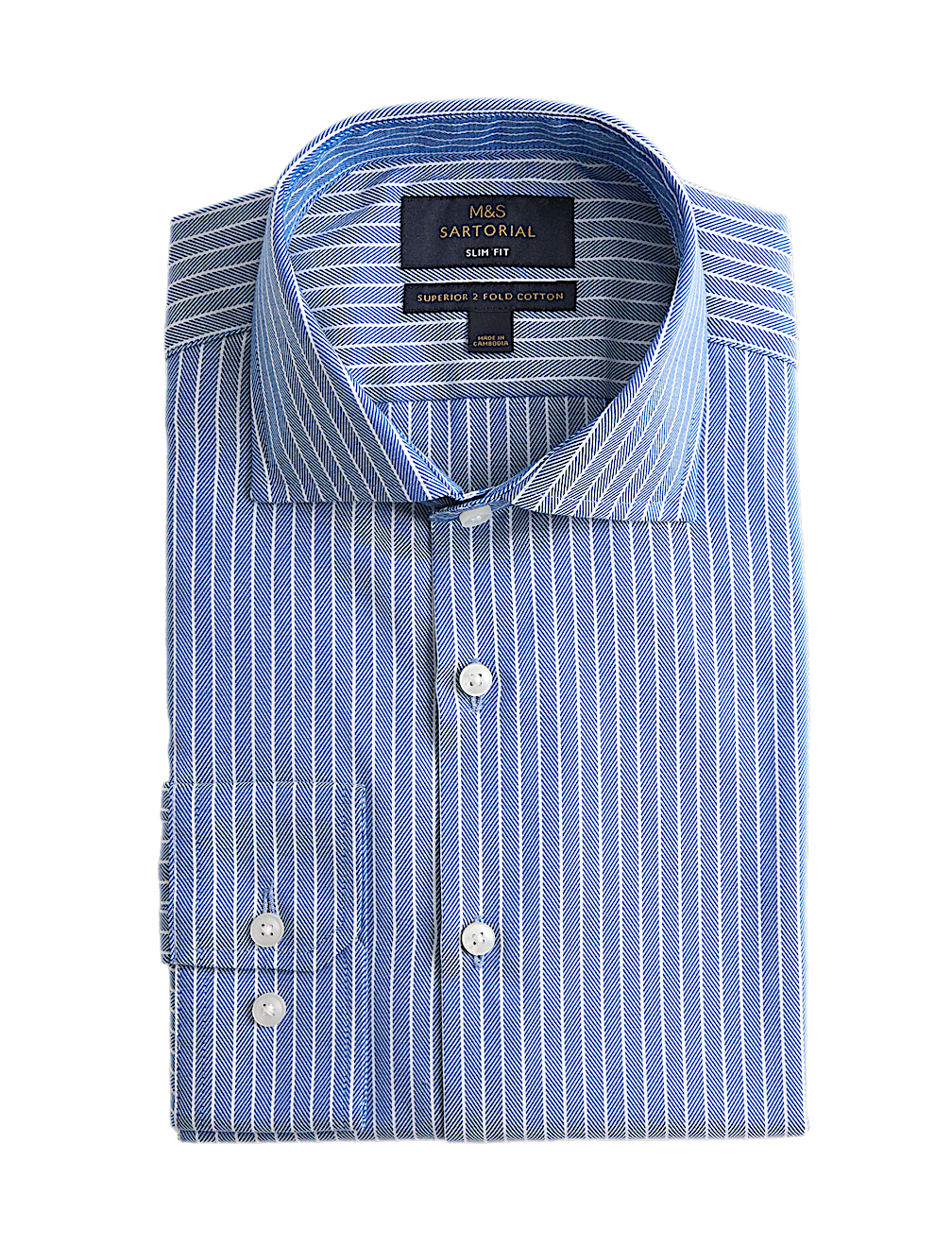 Slim Fit Pure Cotton Striped Shirt