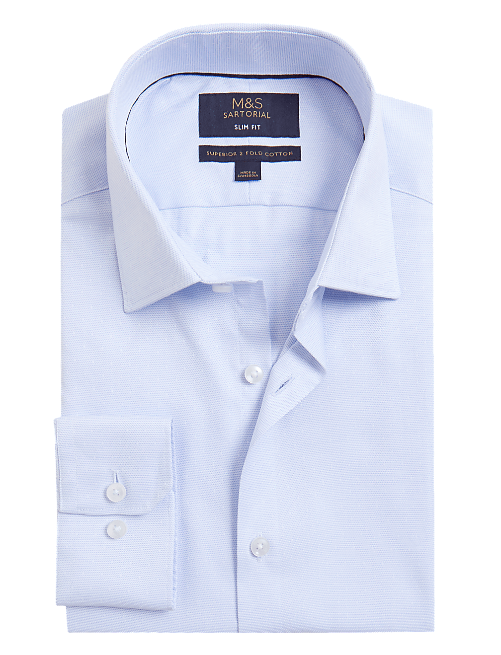 Slim Fit Pure Cotton Weave Shirt