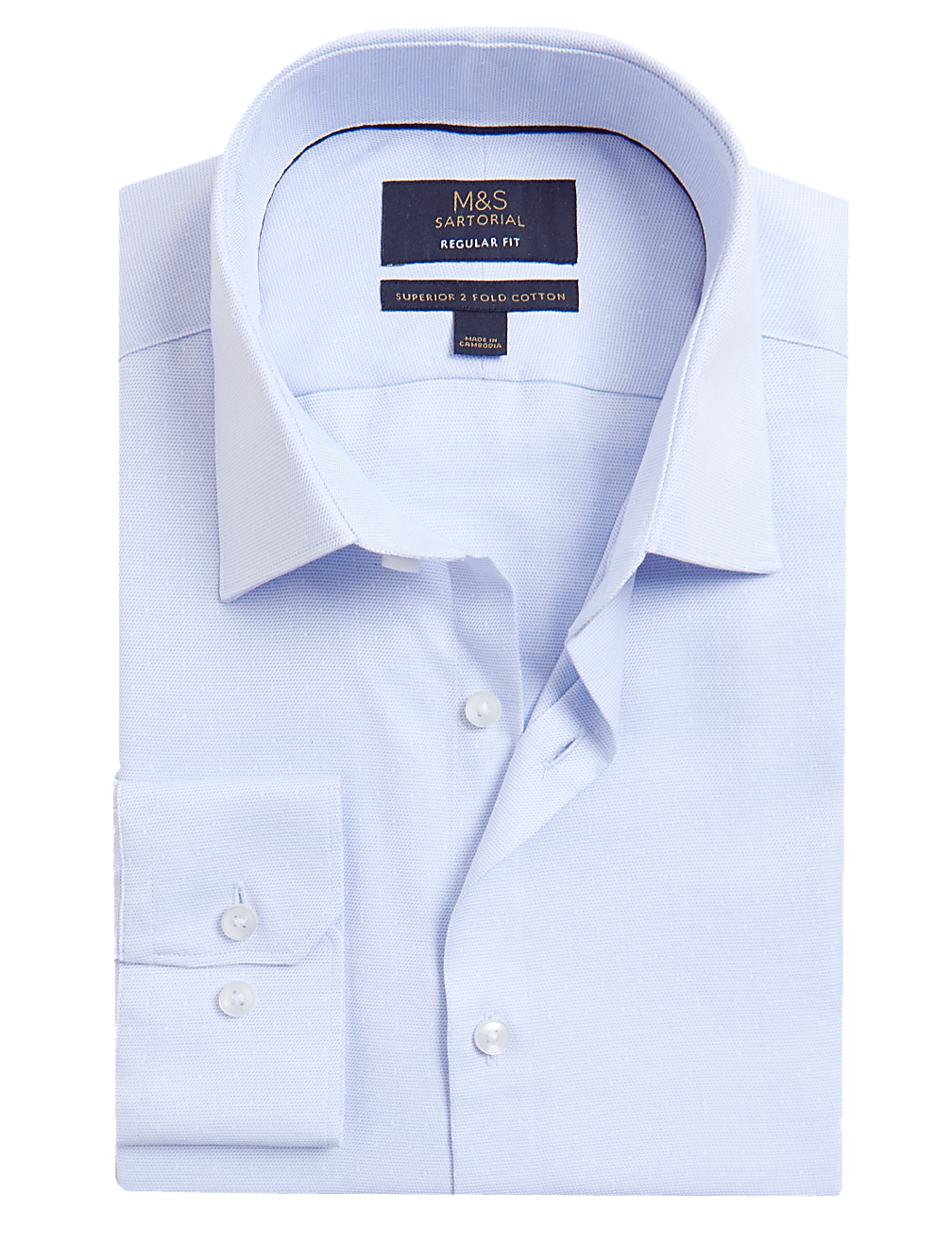 Regular Fit Easy Iron Pure Cotton Shirt