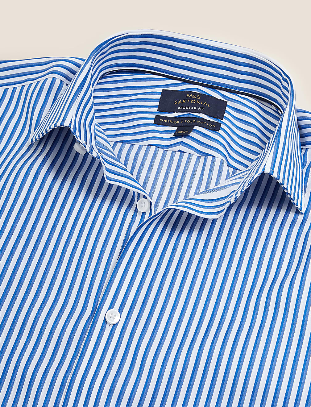 Regular Fit Pure Cotton Striped Shirt