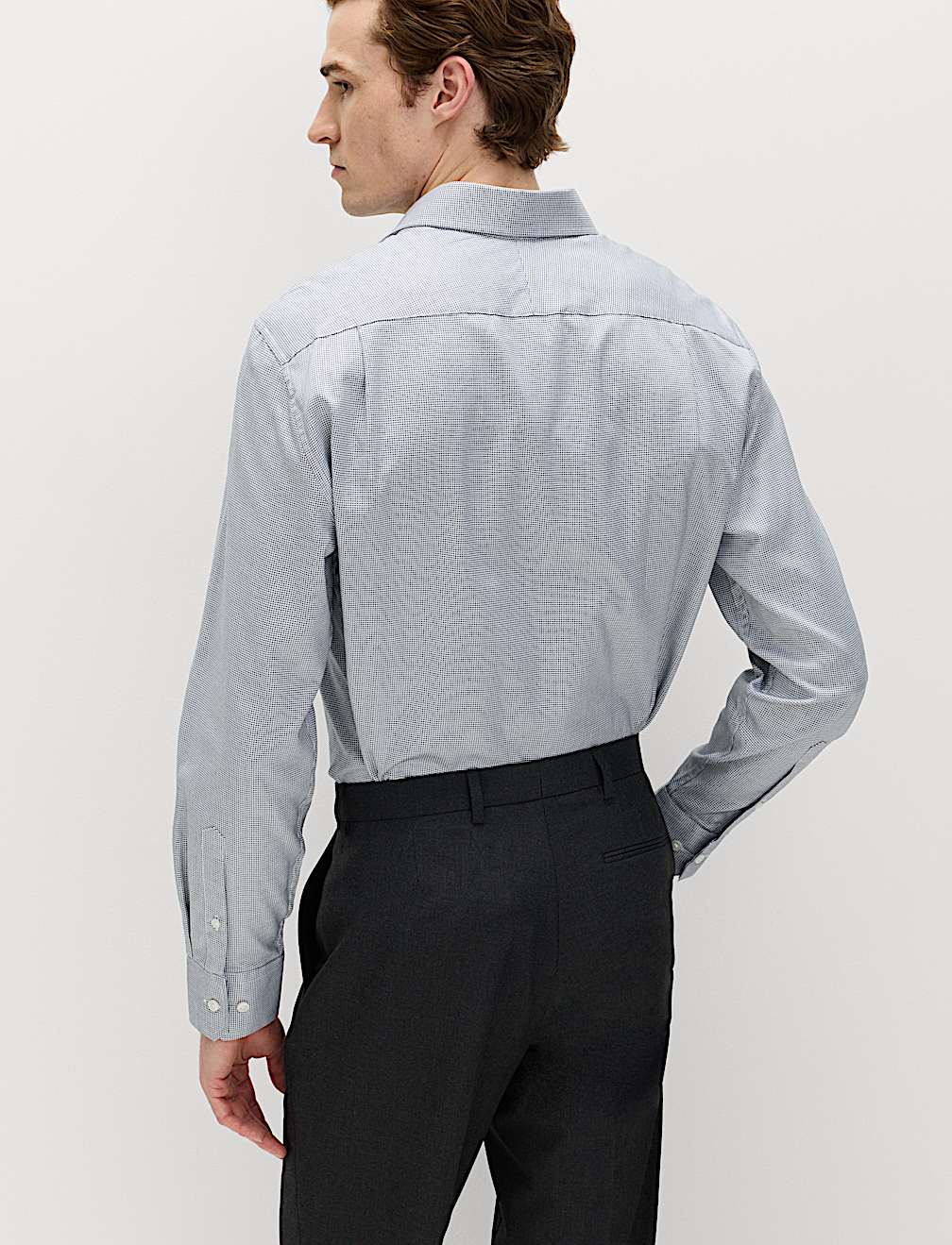 Regular Fit Pure Cotton Textured Luxury Shirt