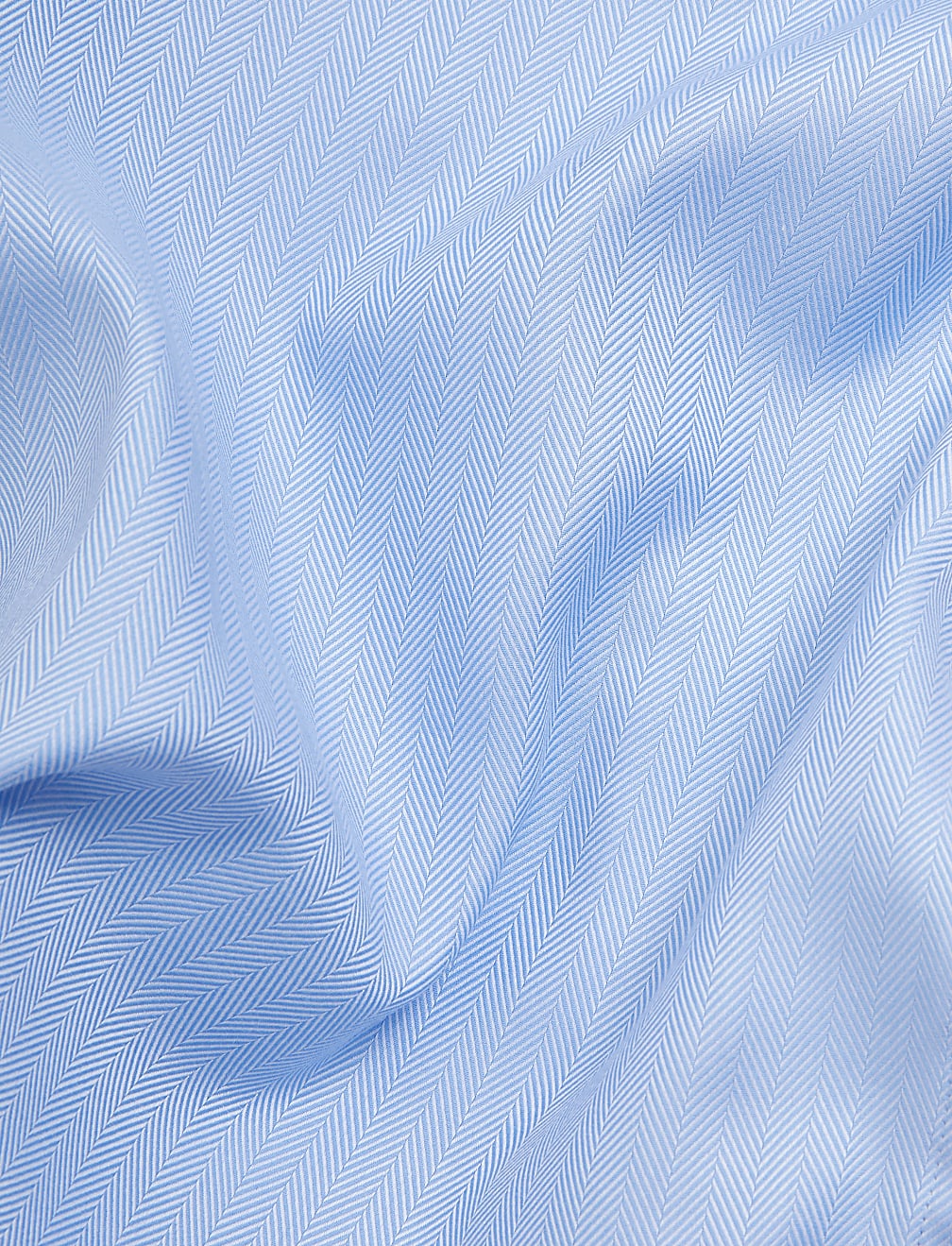 Slim Fit Double Cuff Herringbone Shirt