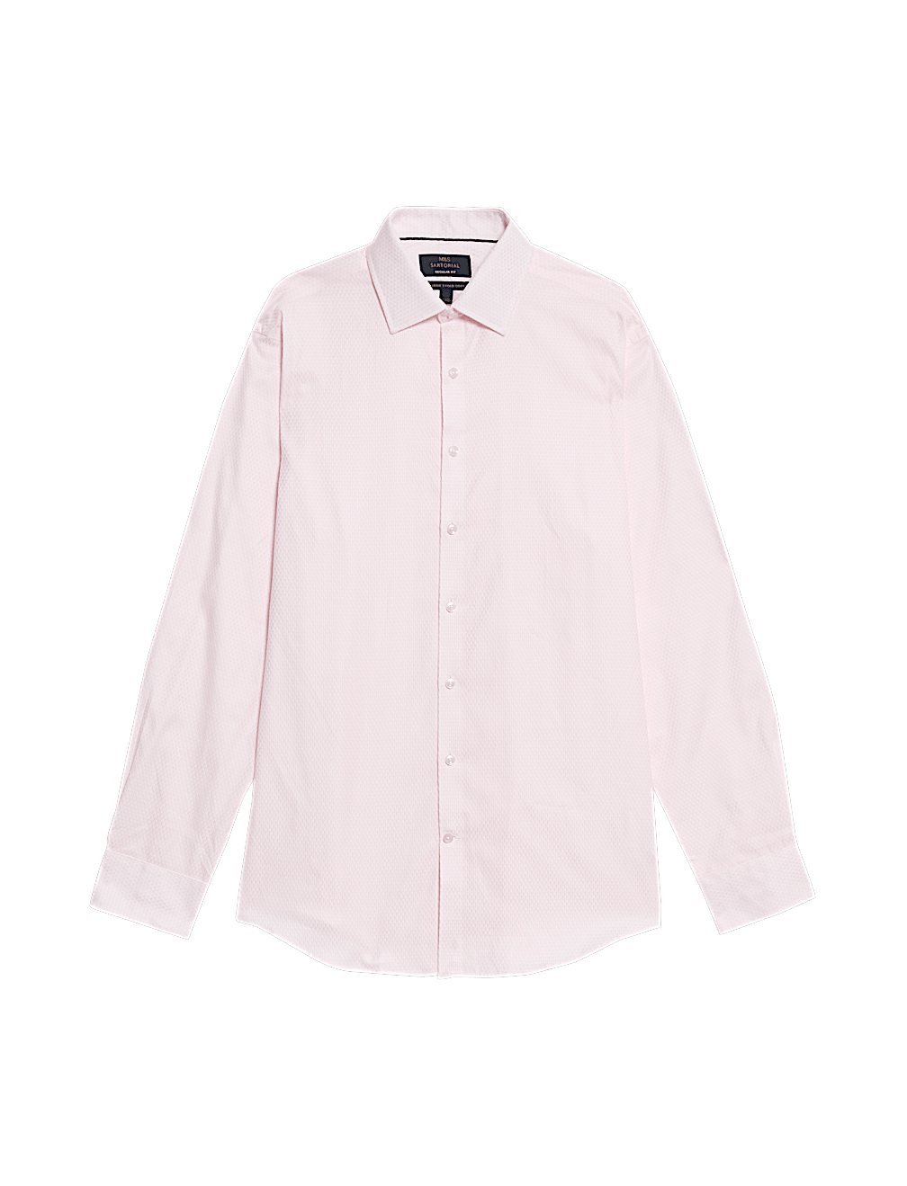 Regular Fit Luxury Pure Cotton Textured Shirt