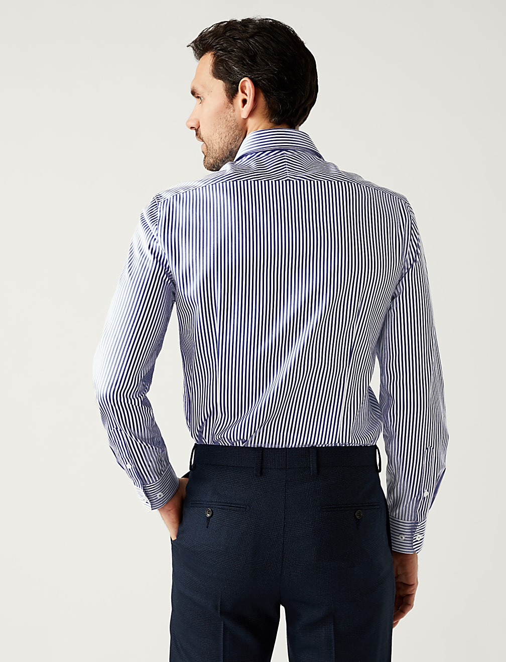 Slim Fit Pure Cotton Striped Shirt