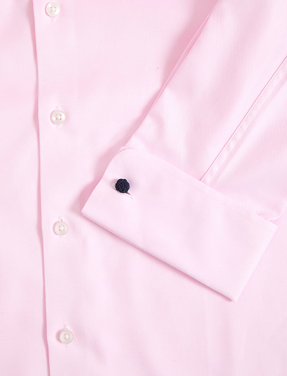 Regular Fit Luxury Cotton Double Cuff Twill Shirt