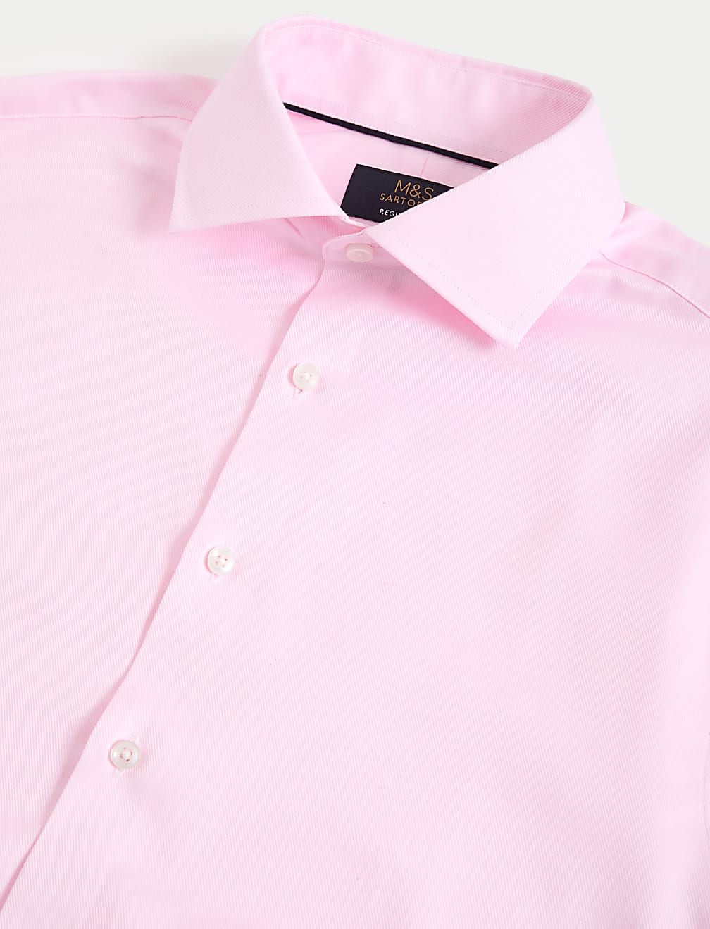 Regular Fit Luxury Cotton Double Cuff Twill Shirt