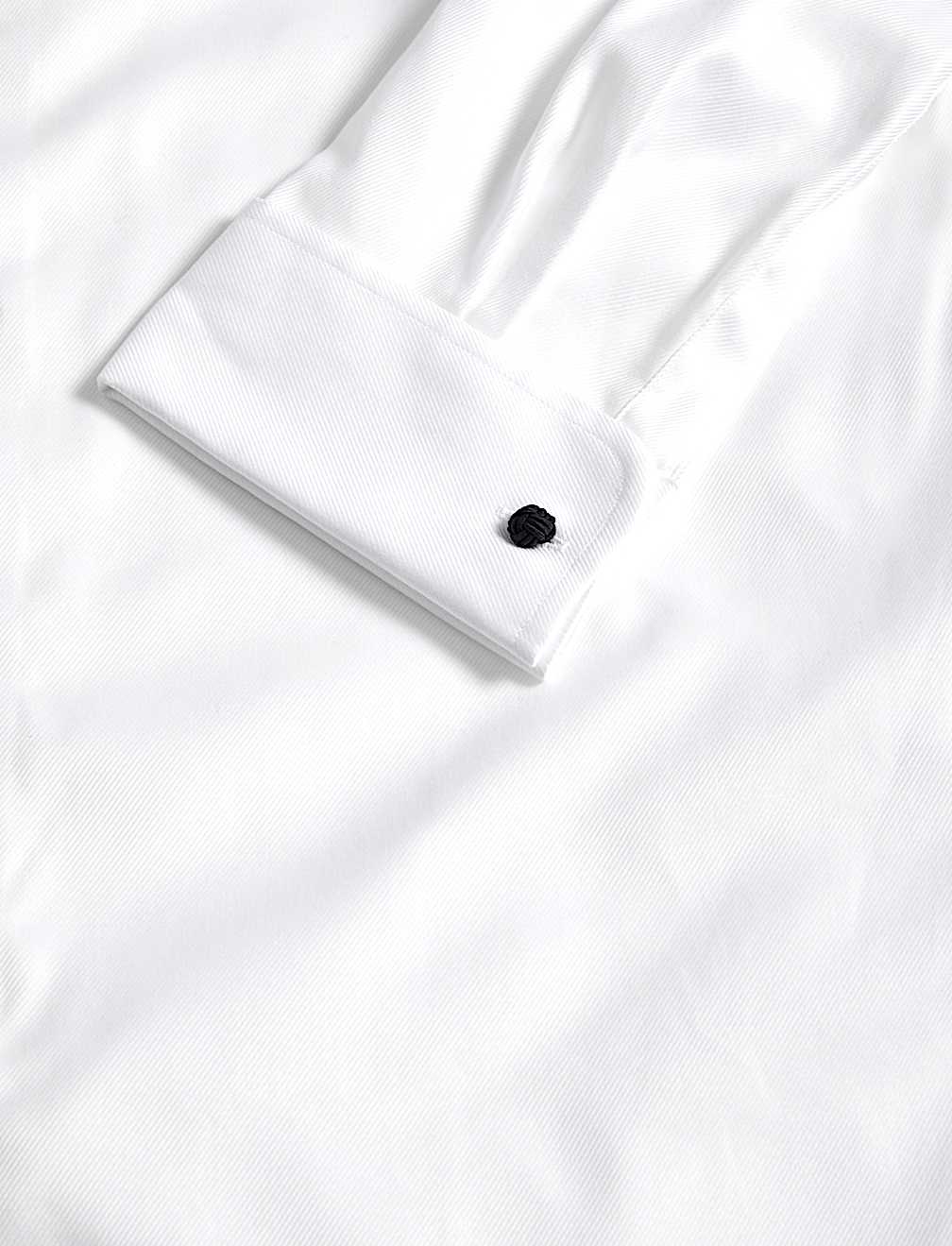 Regular Fit Luxury Cotton Double Cuff Twill Shirt
