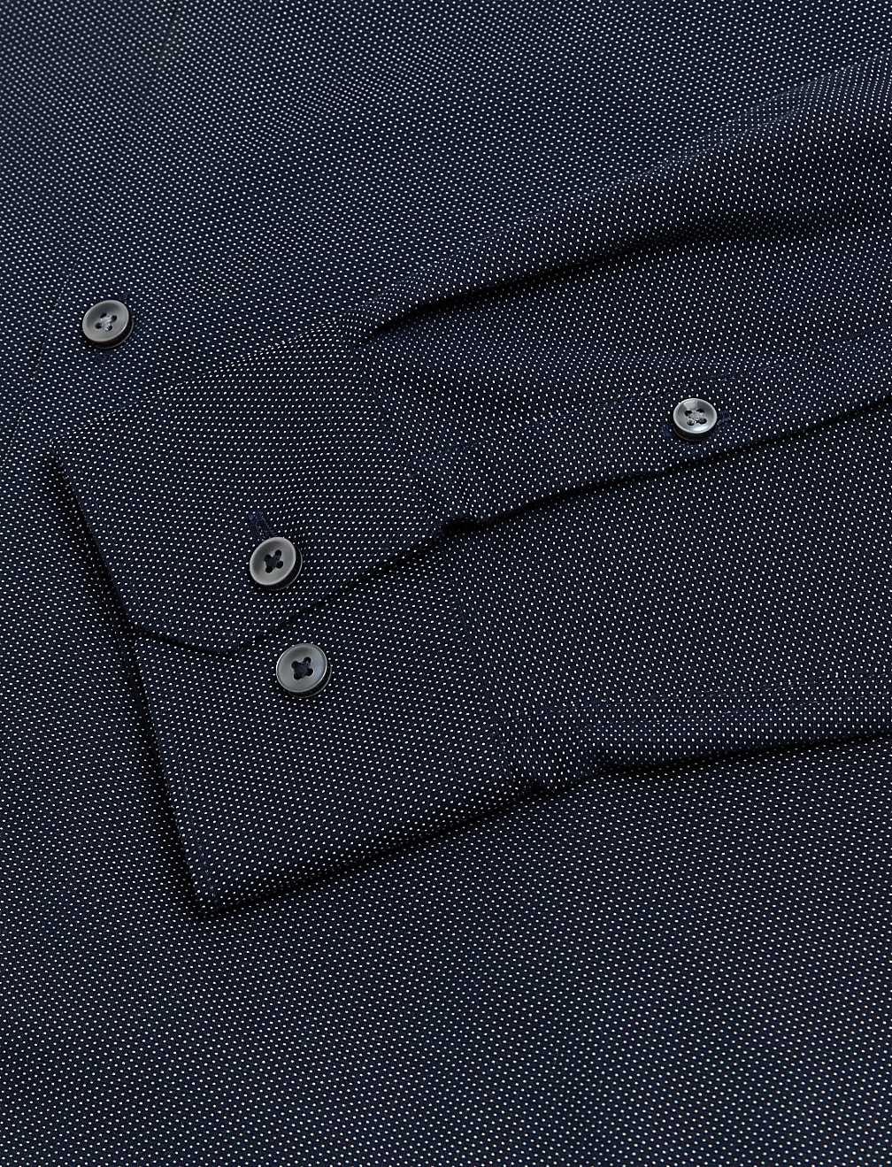 Slim Fit Pure Cotton Pin Dot Shirt