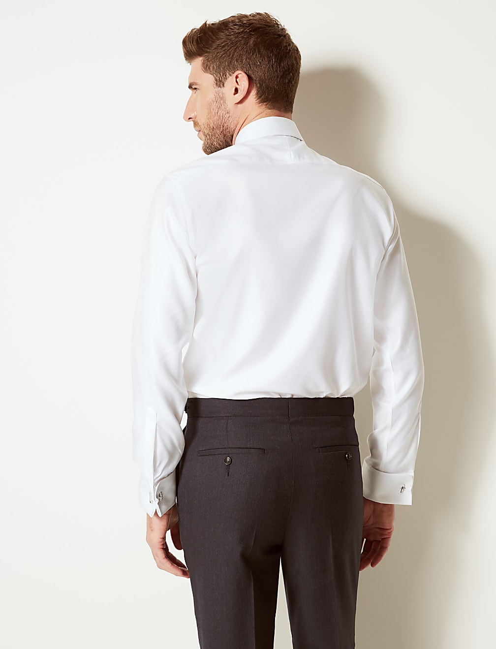 Slim Fit Easy Iron Pure Cotton Shirt