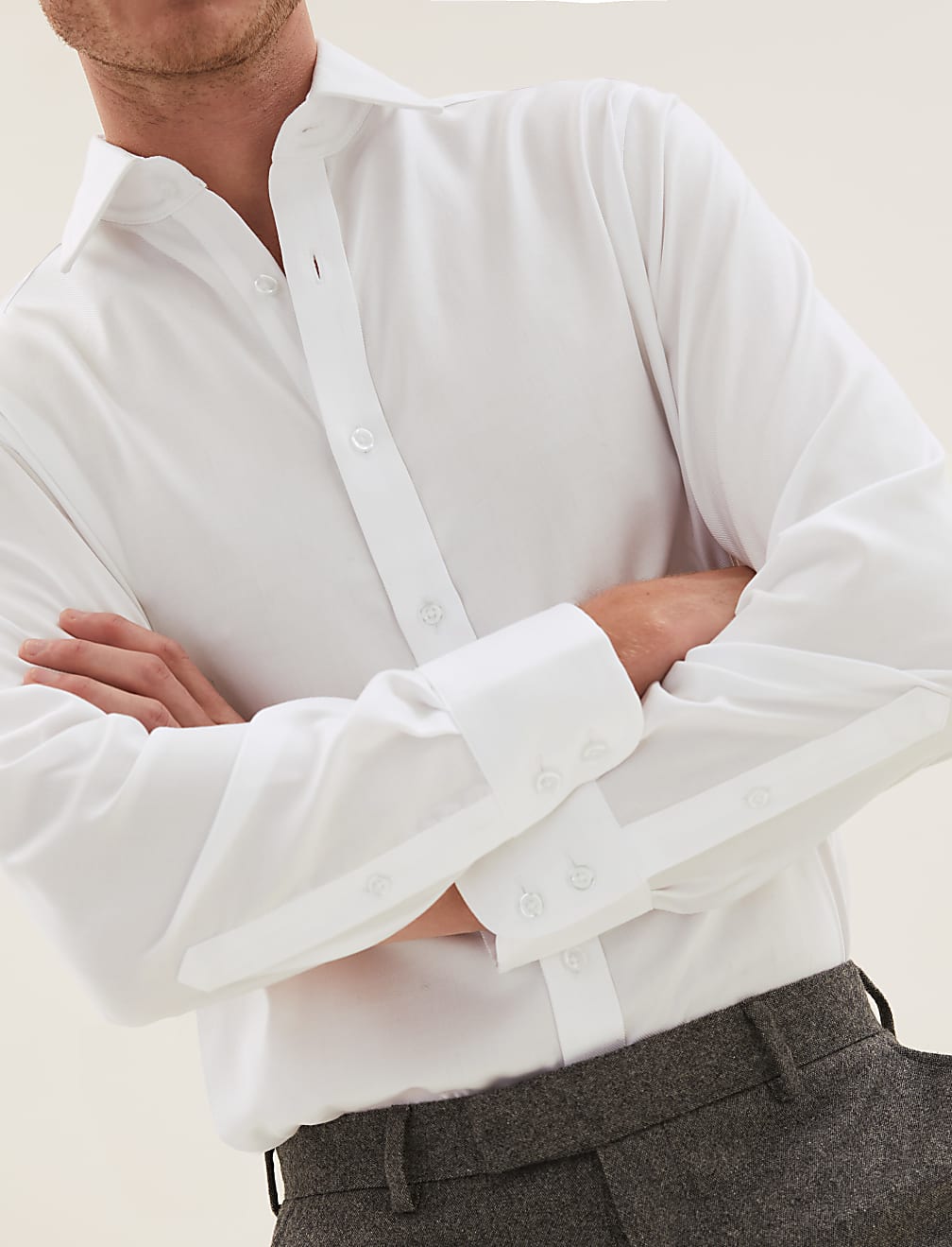 Regular Fit Easy Iron Pure Cotton Shirt