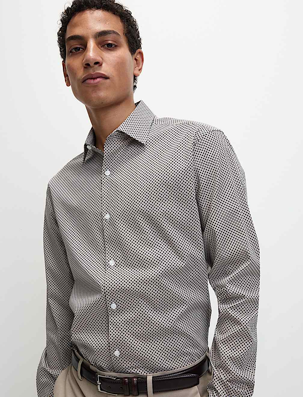 Regular Fit Easy Iron Pure Cotton Shirt