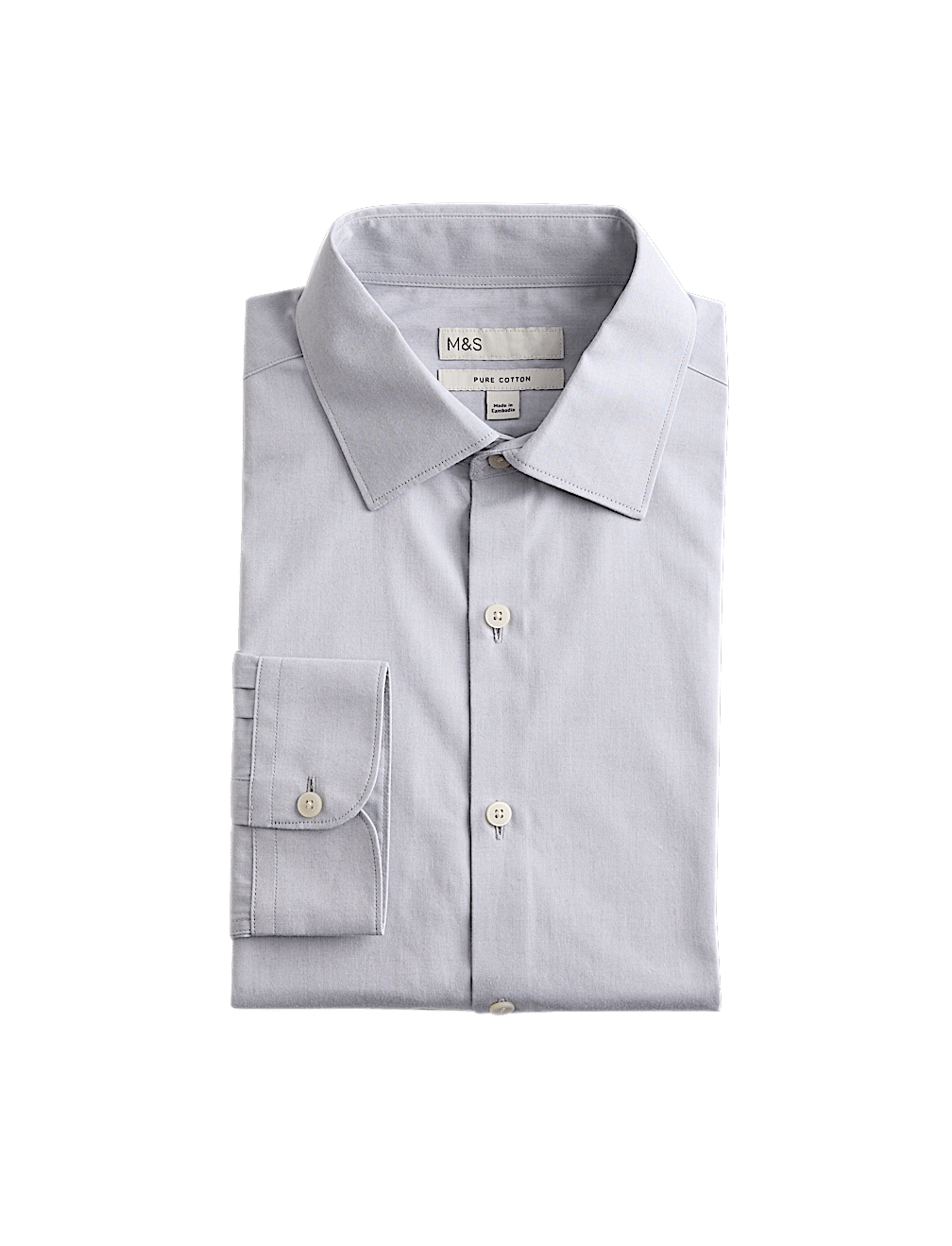 Regular Fit Pure Cotton Marl Shirt