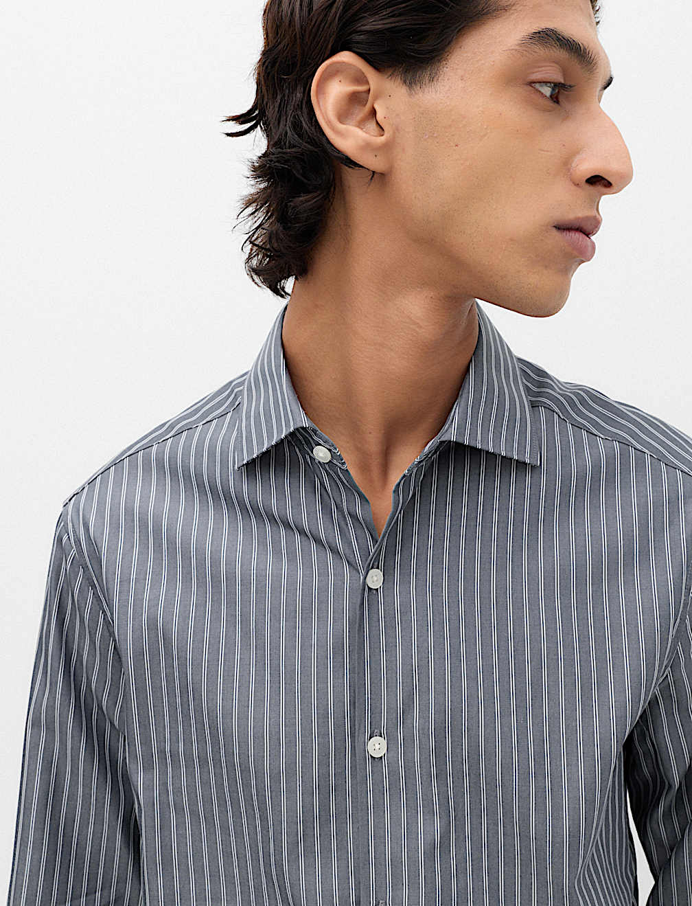 Regular Fit Pure Cotton Striped Shirt