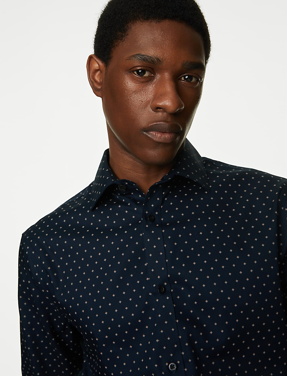 Regular Fit Non Iron Pure Cotton Floral Print Shirt