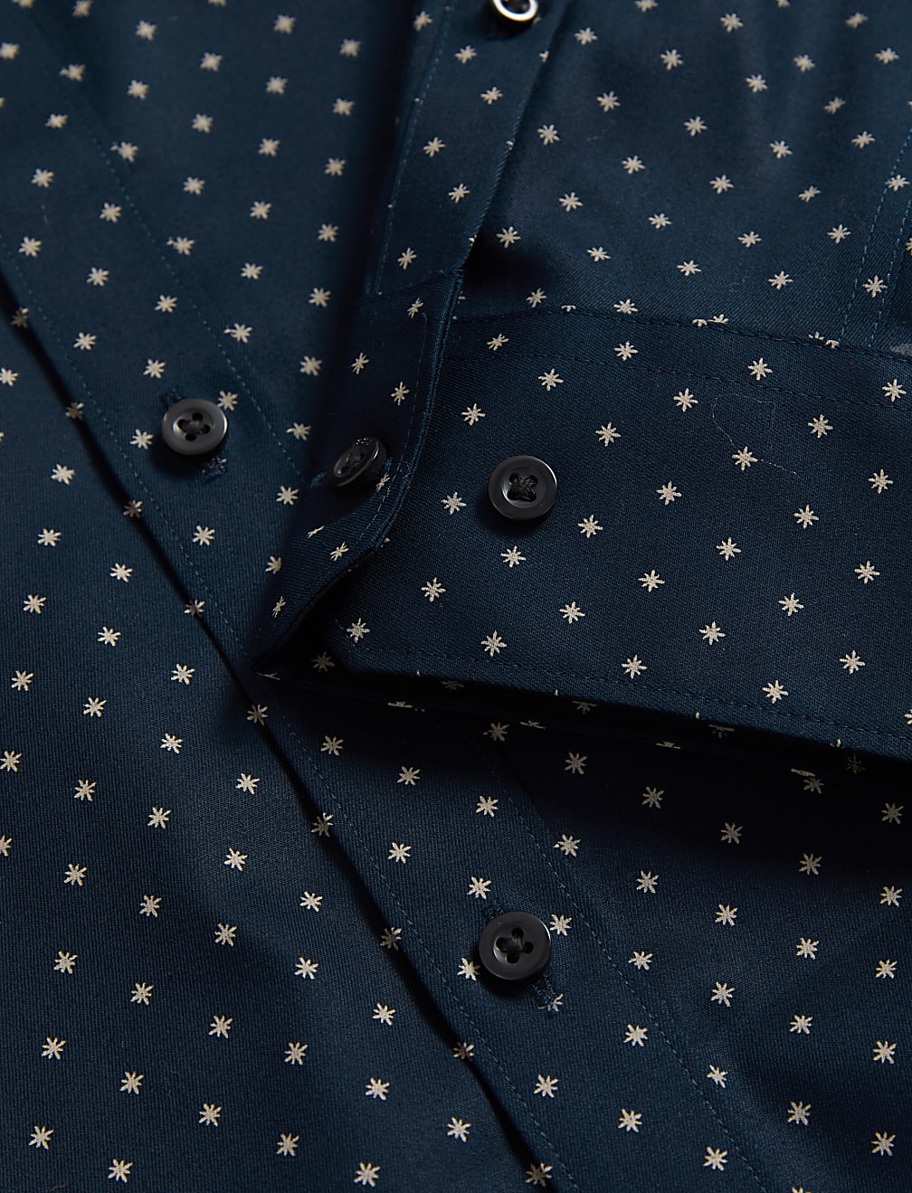 Regular Fit Non Iron Pure Cotton Floral Print Shirt