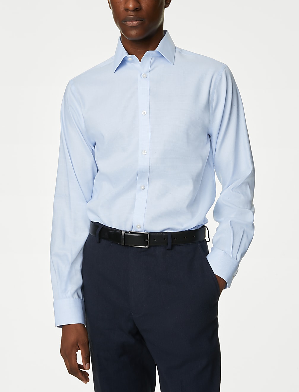 Regular Fit Non Iron Pure Cotton Check Shirt