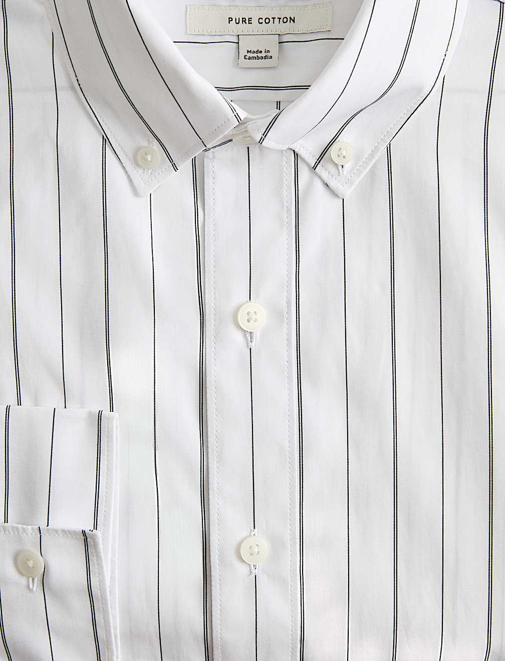 Regular Fit Pure Cotton Striped Shirt