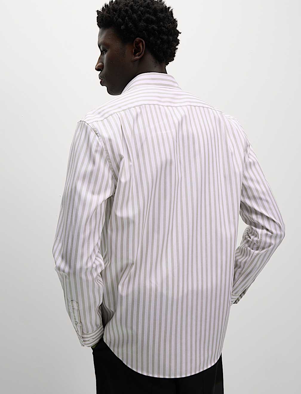 Regular Fit Pure Cotton Striped Shirt
