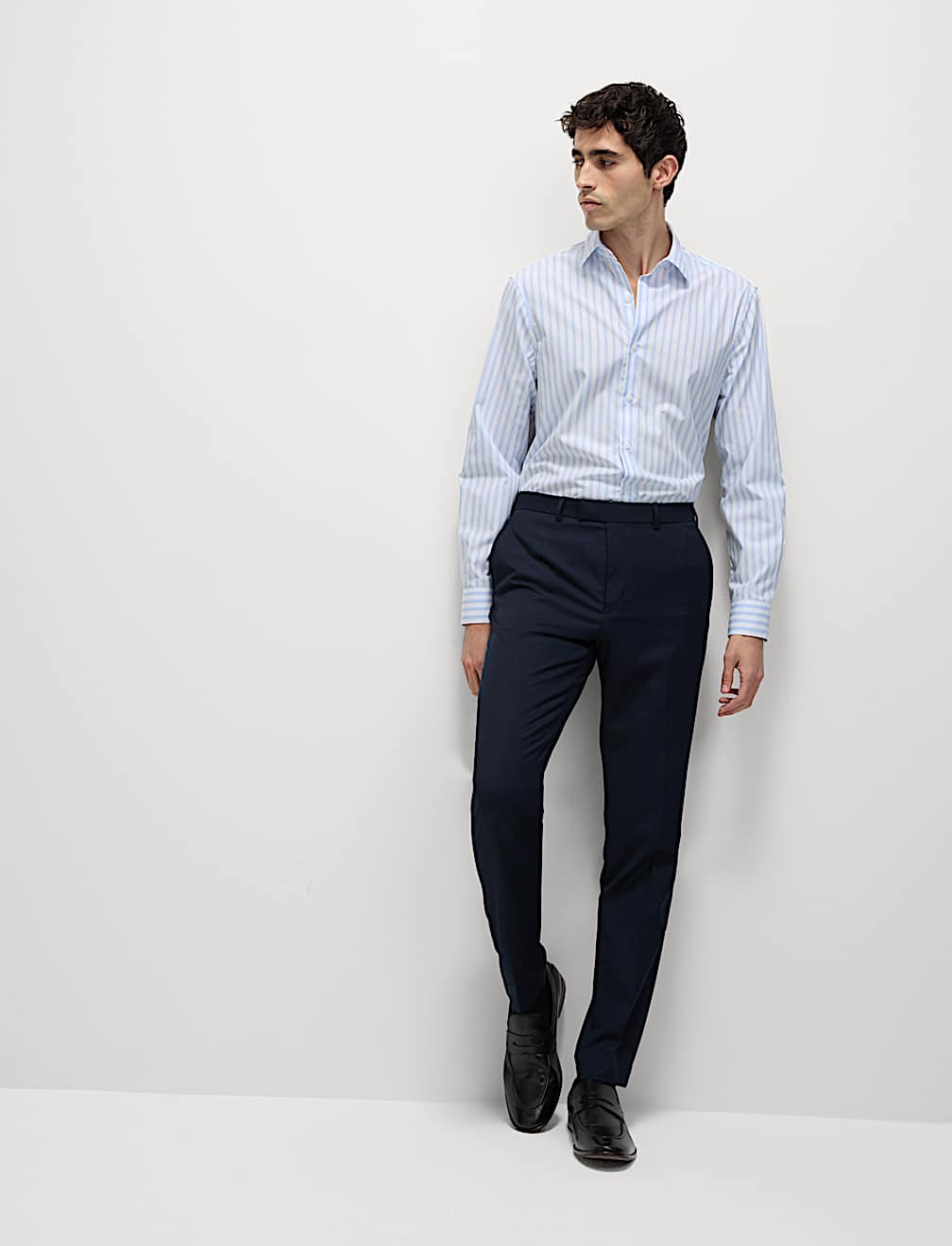 Regular Fit Pure Cotton Striped Shirt