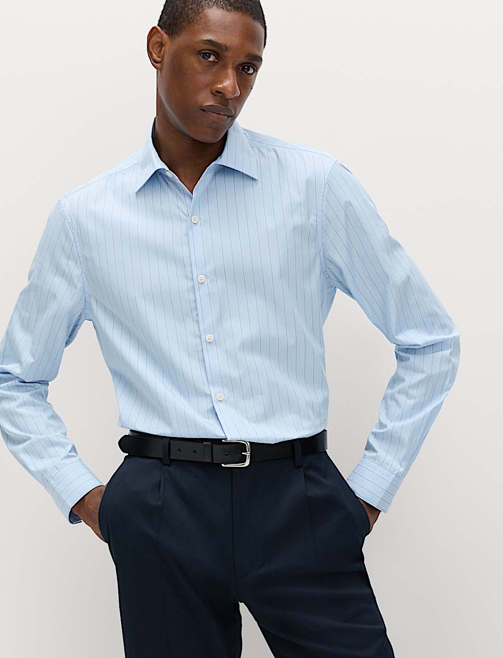 Regular Fit Pure Cotton Striped Shirt