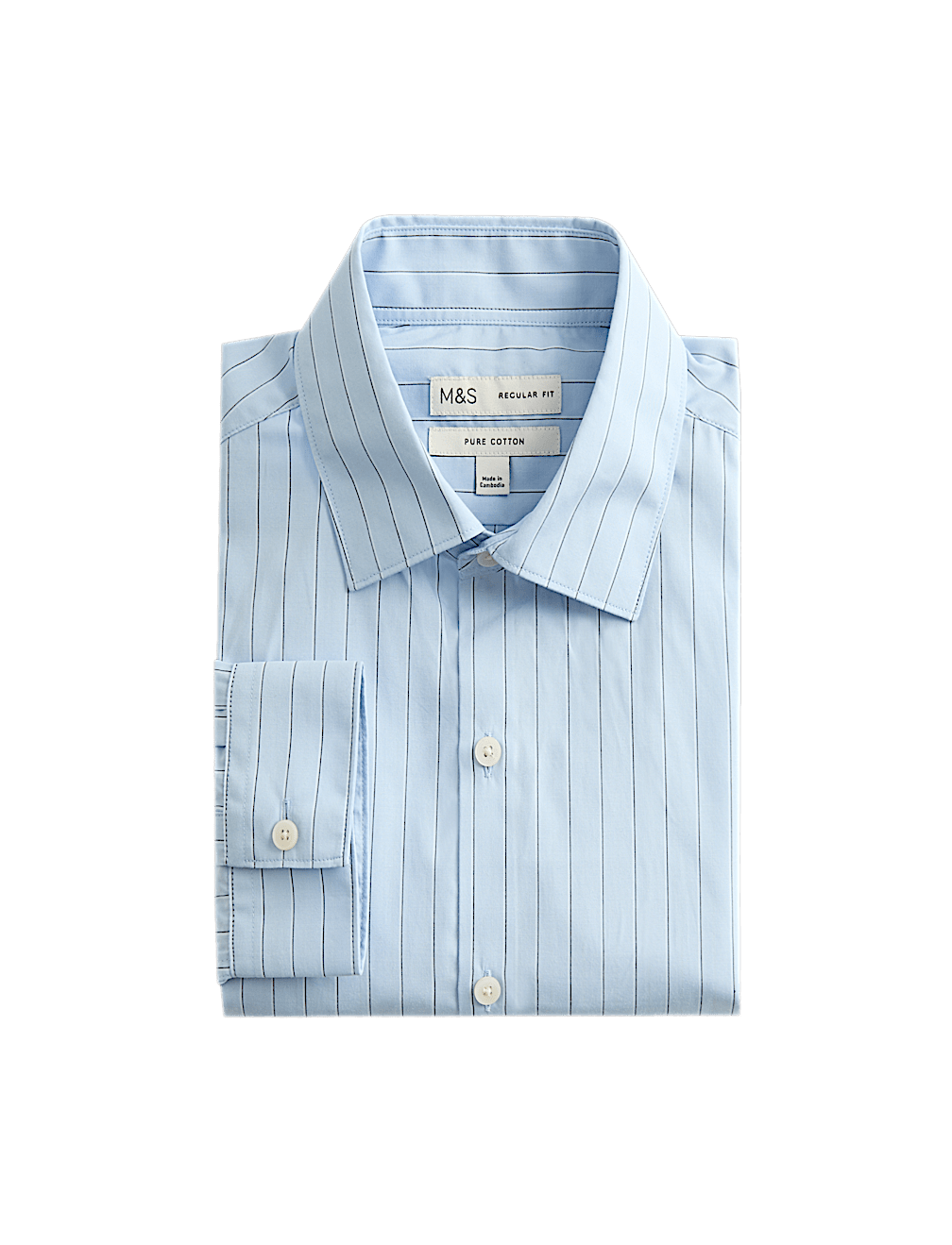 Regular Fit Pure Cotton Striped Shirt